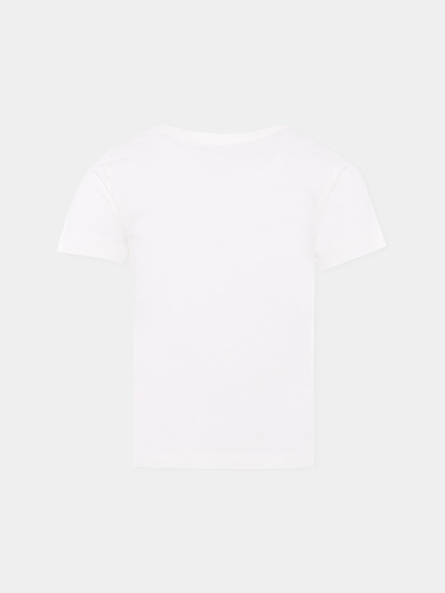 T-shirt ivoire pour fille avec gâteau et logo