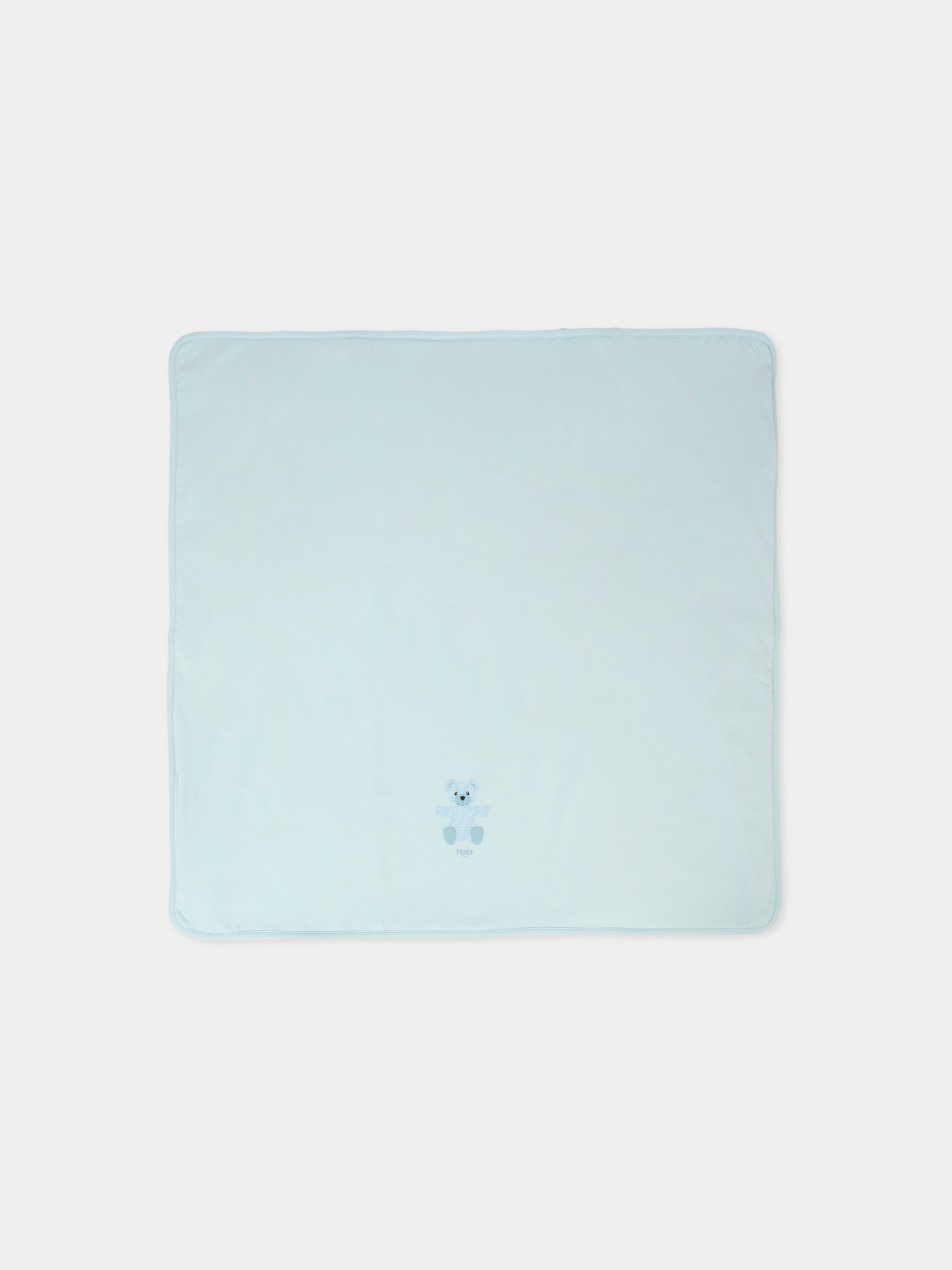 Coperta azzurra per neonato con orsetto fendi,Fendi Kids,BUJ305 ST8 F19J4
