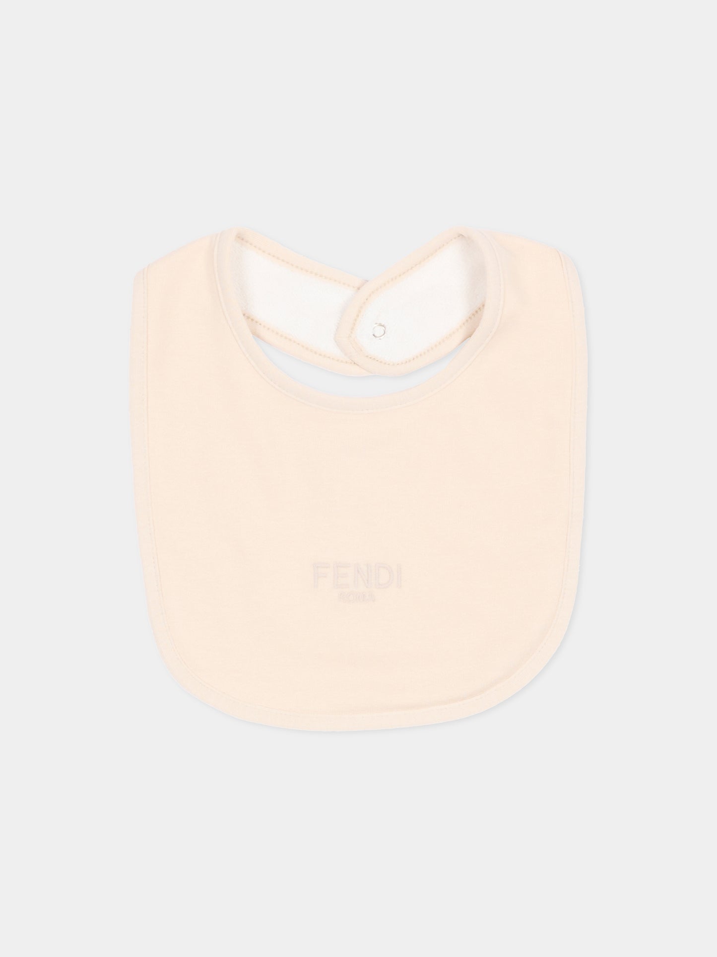 Set tutine beige per neonati con logo,Fendi Kids,BUK146 8RA F19J5