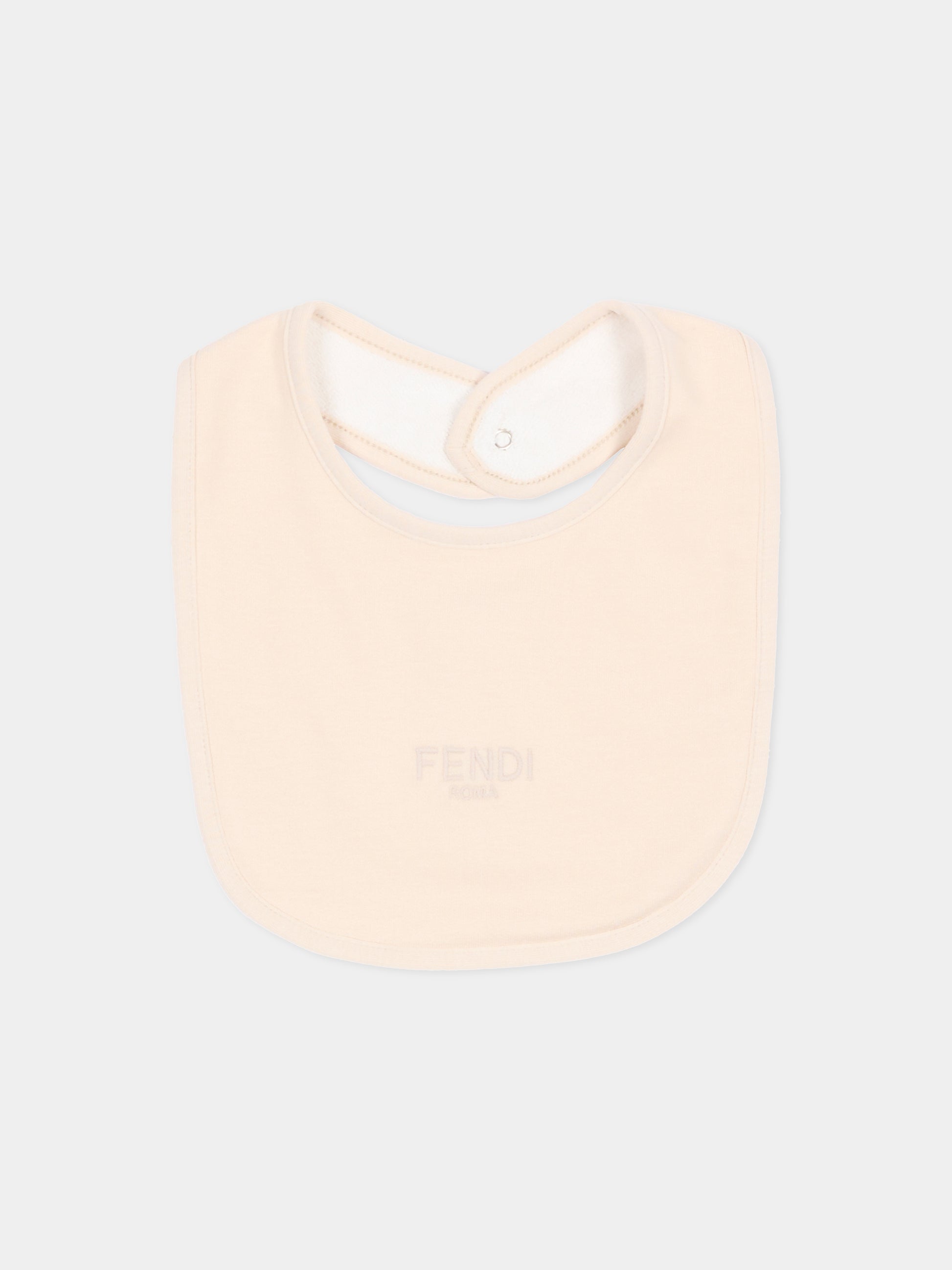 Set tutine beige per neonati con logo,Fendi Kids,BUK146 8RA F19J5