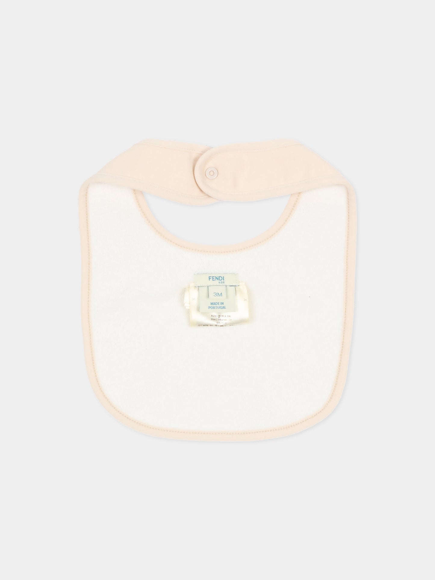 Set tutine beige per neonati con logo,Fendi Kids,BUK146 8RA F19J5