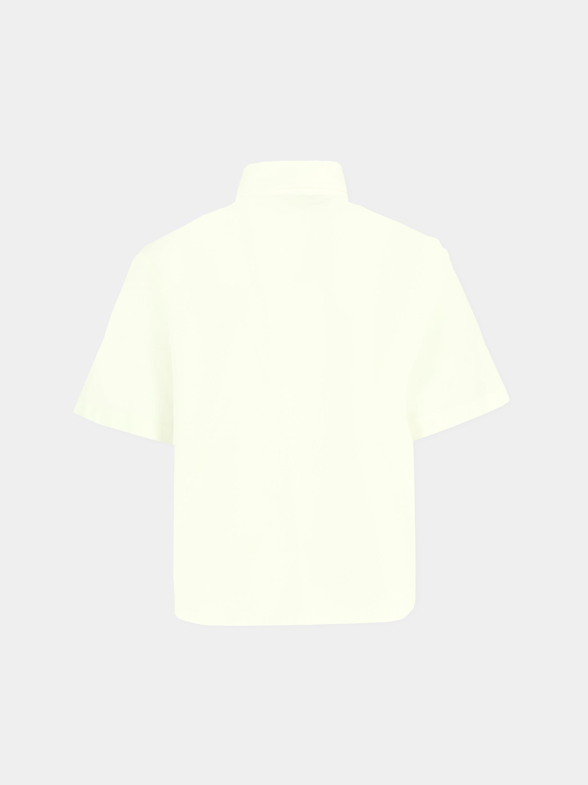 Camicia bianca per bambina con logo,Fendi Kids,JFC136 AEXZ F0TU9