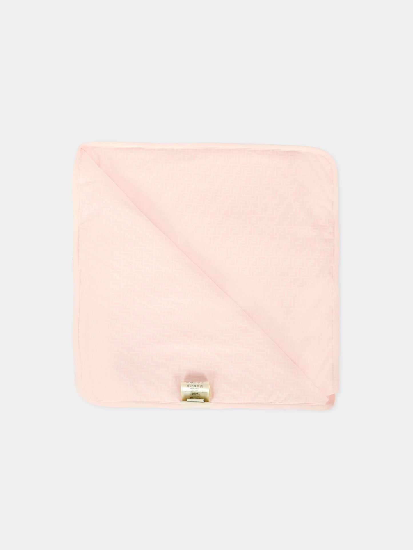Coperta rosa per neonata con orsetto Fendi,Fendi Kids,BUJ305 ST8 F0C11