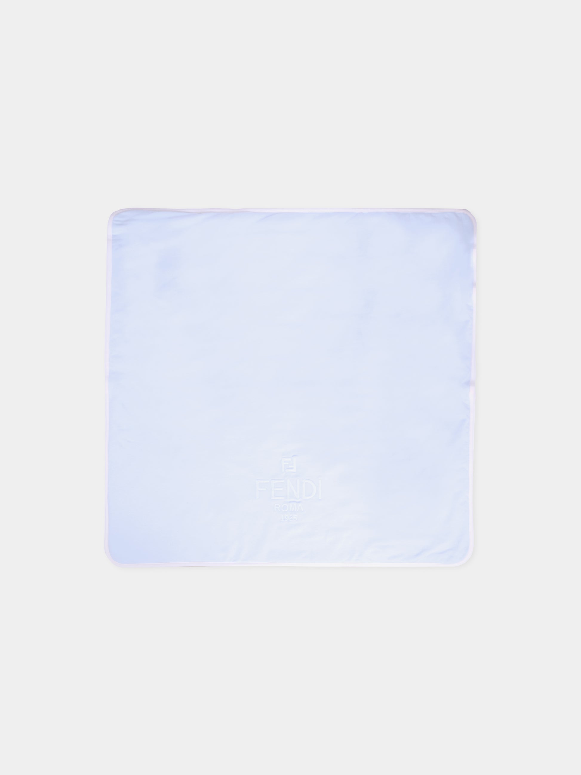 Coperta celeste per neonato con logo,Fendi Kids,BUJ315 8RA F19J4