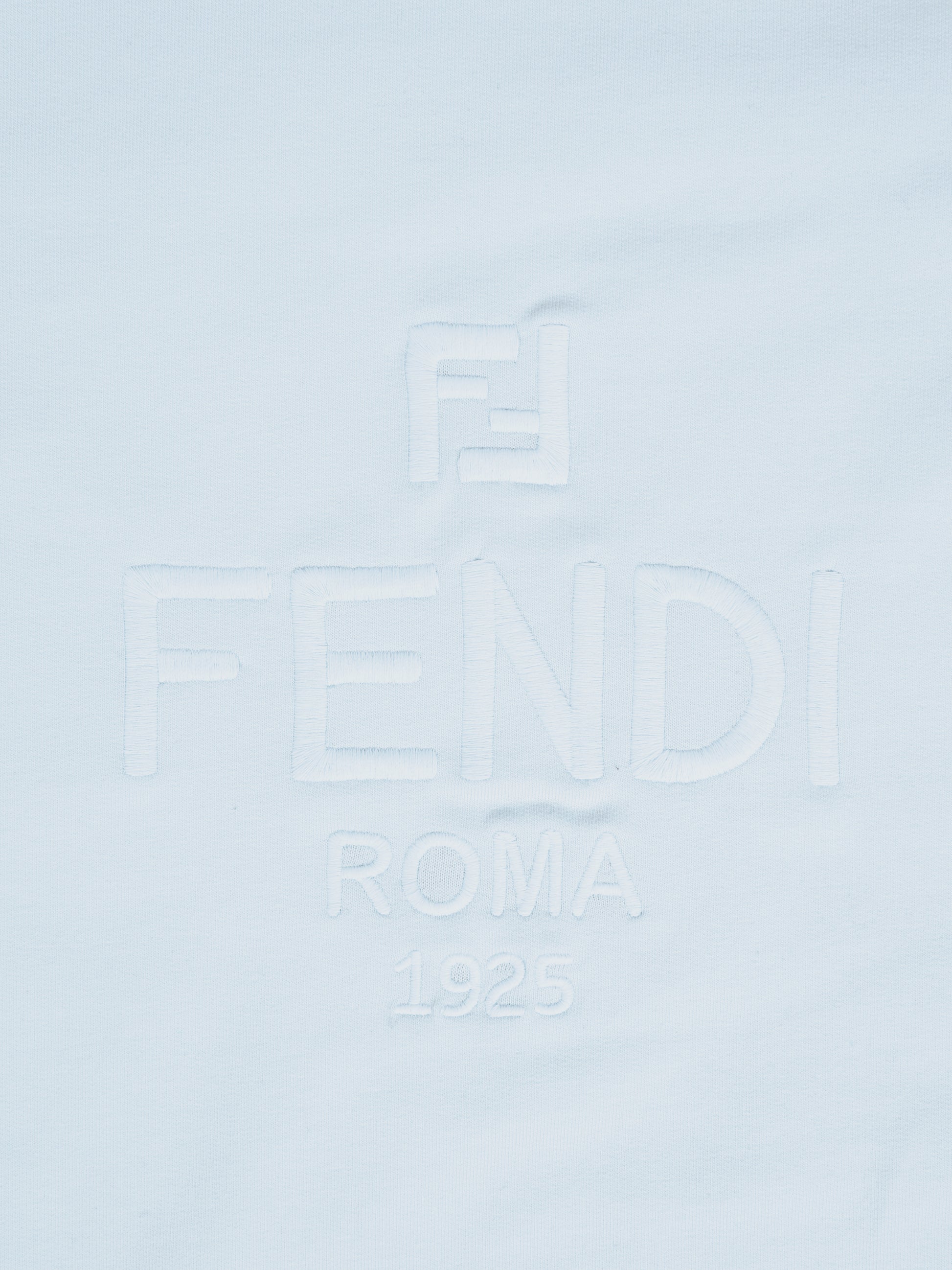 Coperta celeste per neonato con logo,Fendi Kids,BUJ315 8RA F19J4