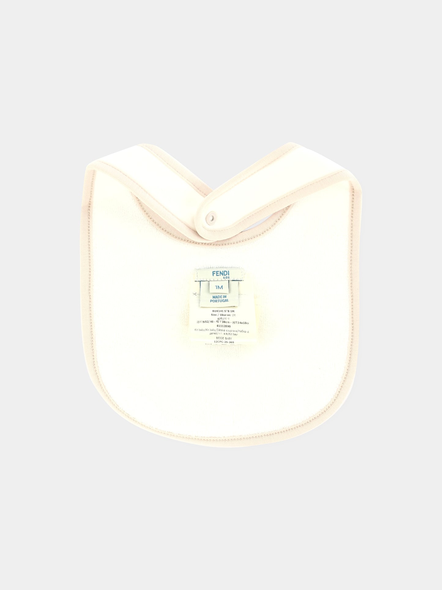 Set tutine beige per neonati con orsetto Fendi,Fendi Kids,BUK141 ST8 F19J5