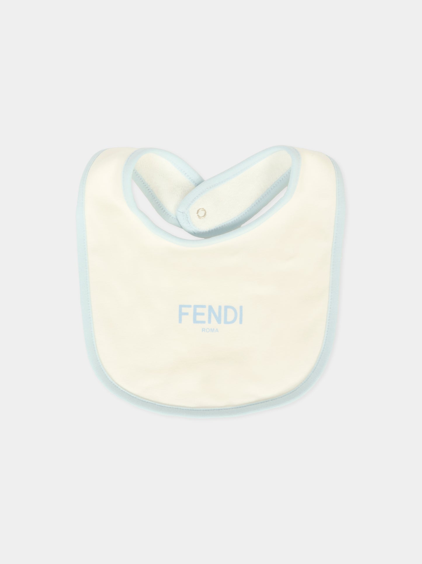 Set tutine azzurro per neonato con orsetto Fendi,Fendi Kids,BUK141 ST8 F19J4