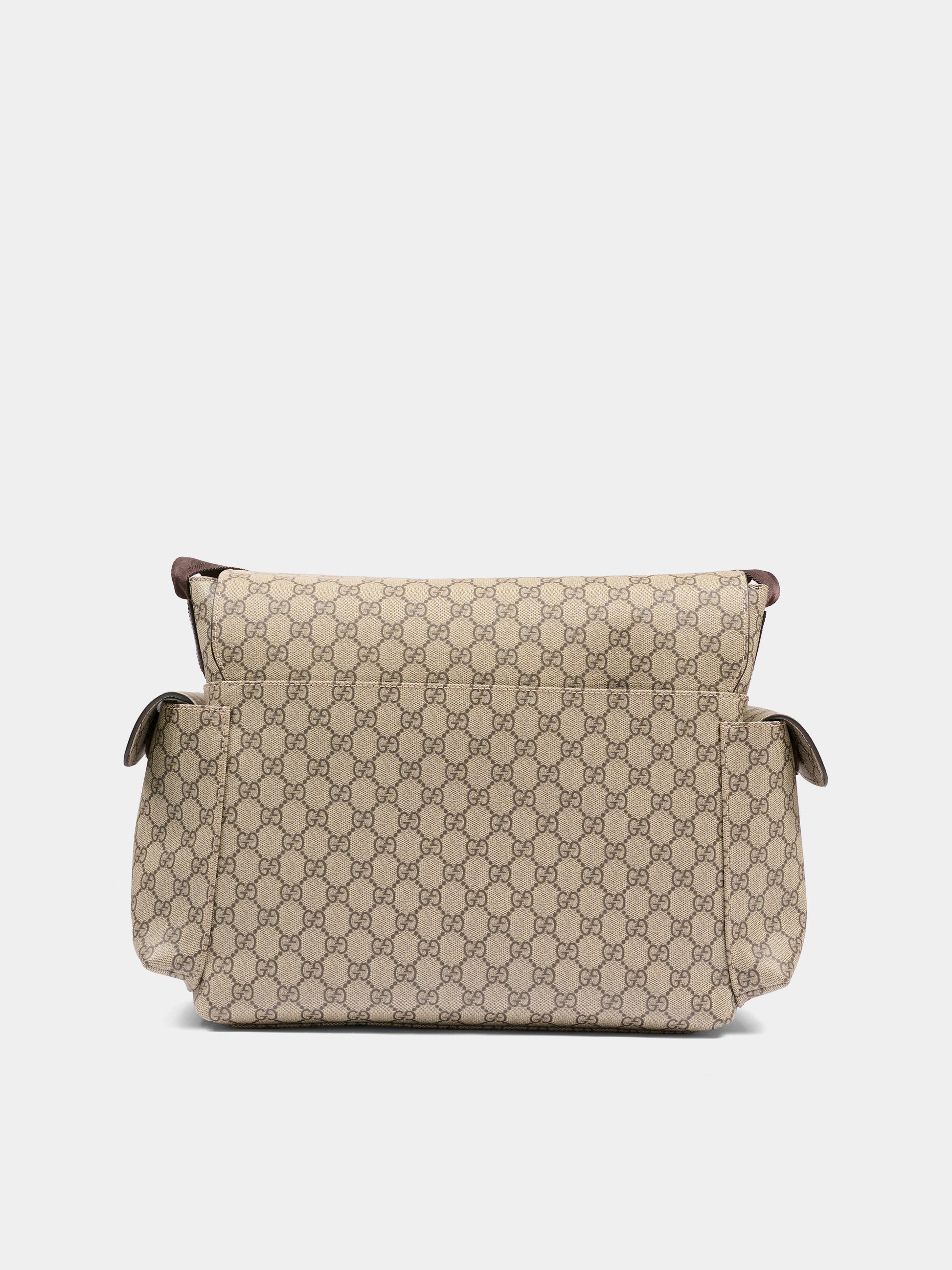Borsa mamma beige per neonati con GG Supreme,Gucci Kids,211131 KGDIG 8588