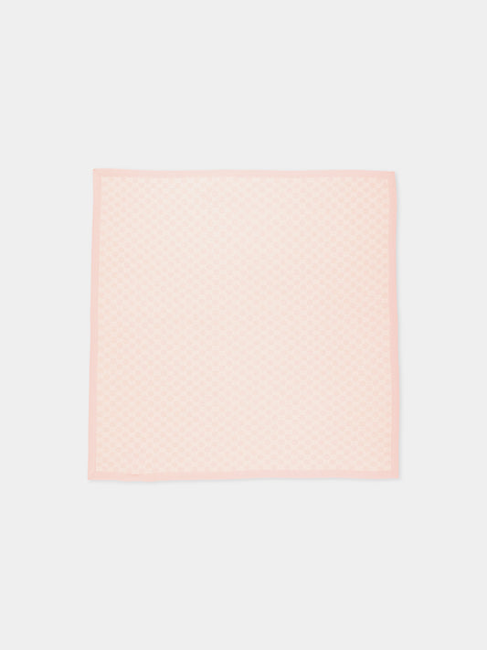 Couverture rose Jacquard GG pour Bébé Fille