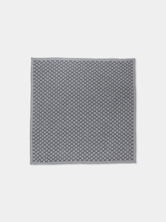 Couverture grise Jacquard GG pour bébés
