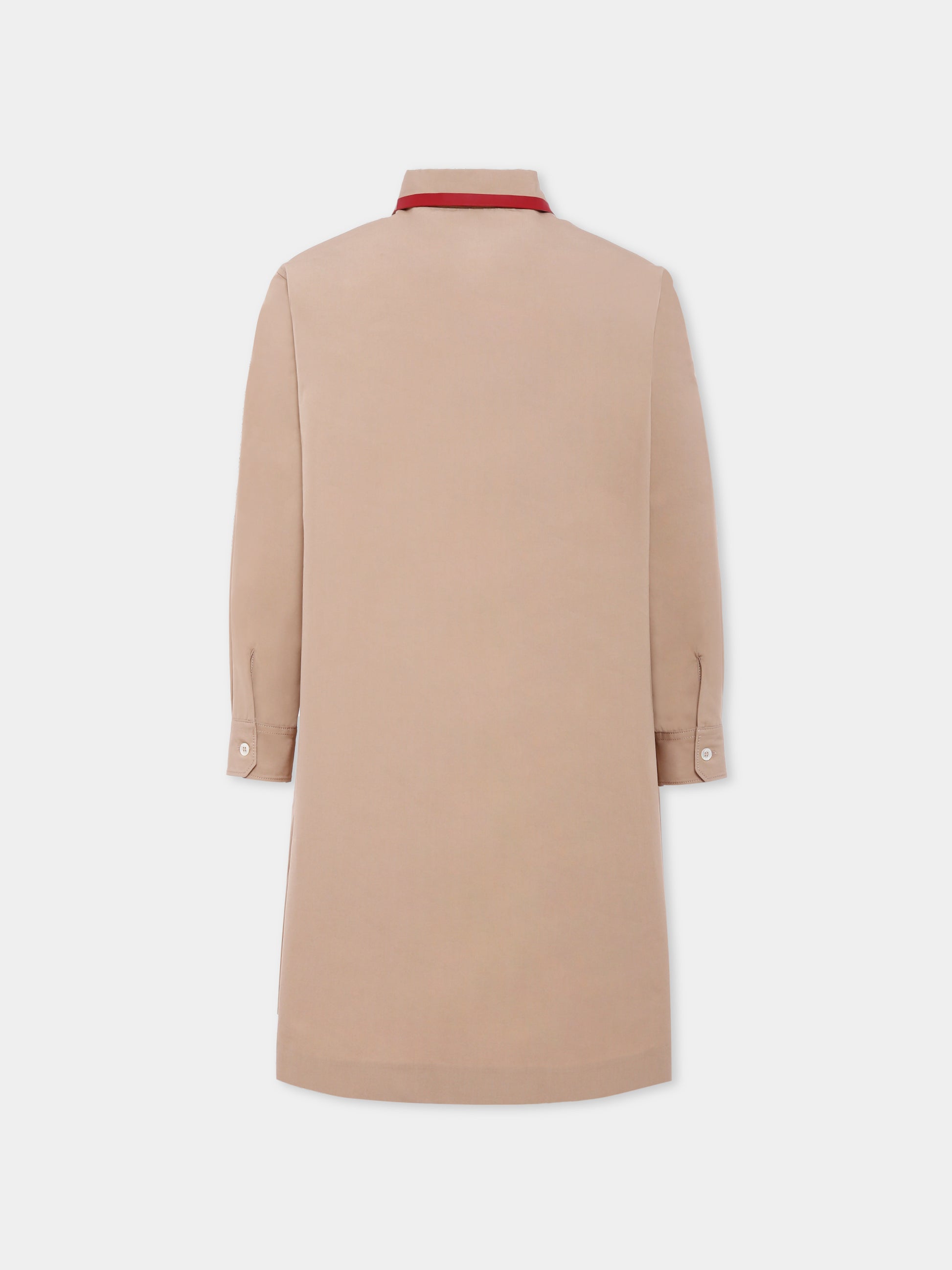 Vestito beige per bambina con logo,Gucci Kids,828484 XWA5O 2141