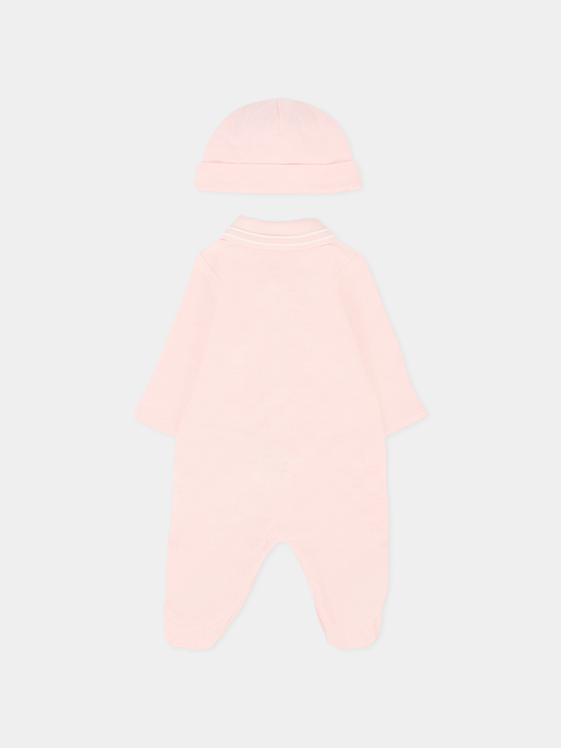 Set rosa per neonata con motivo GG,Gucci Kids,825169 XJHA9 5399