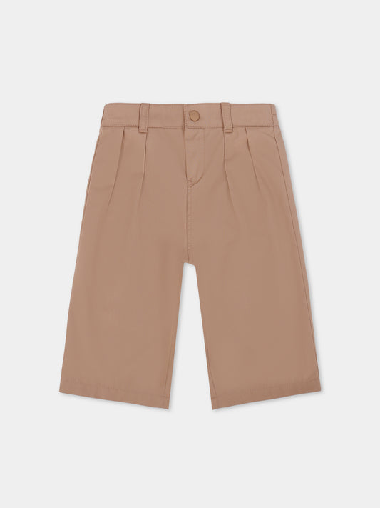 Pantaloni beige per neonato con logo,Gucci Kids,824860 XWA3V 2141