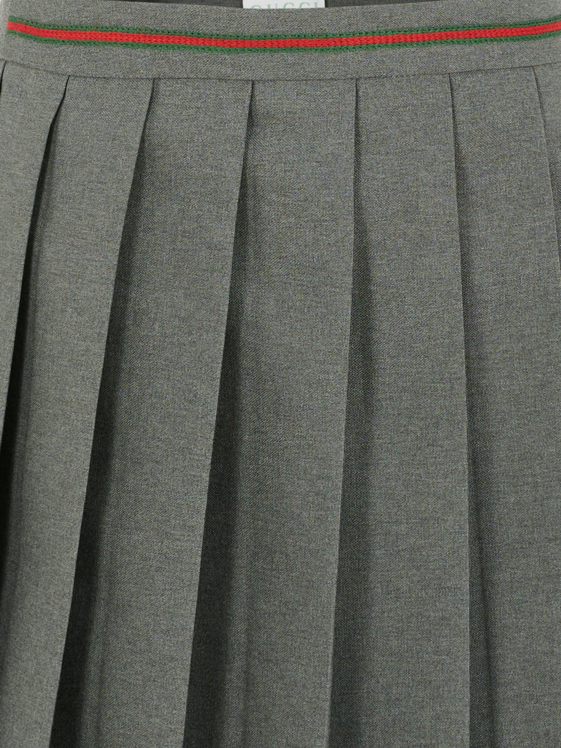 Gonna grigia per bambina con dettaglio Web,Gucci Kids,828488 XWA1Z 1401