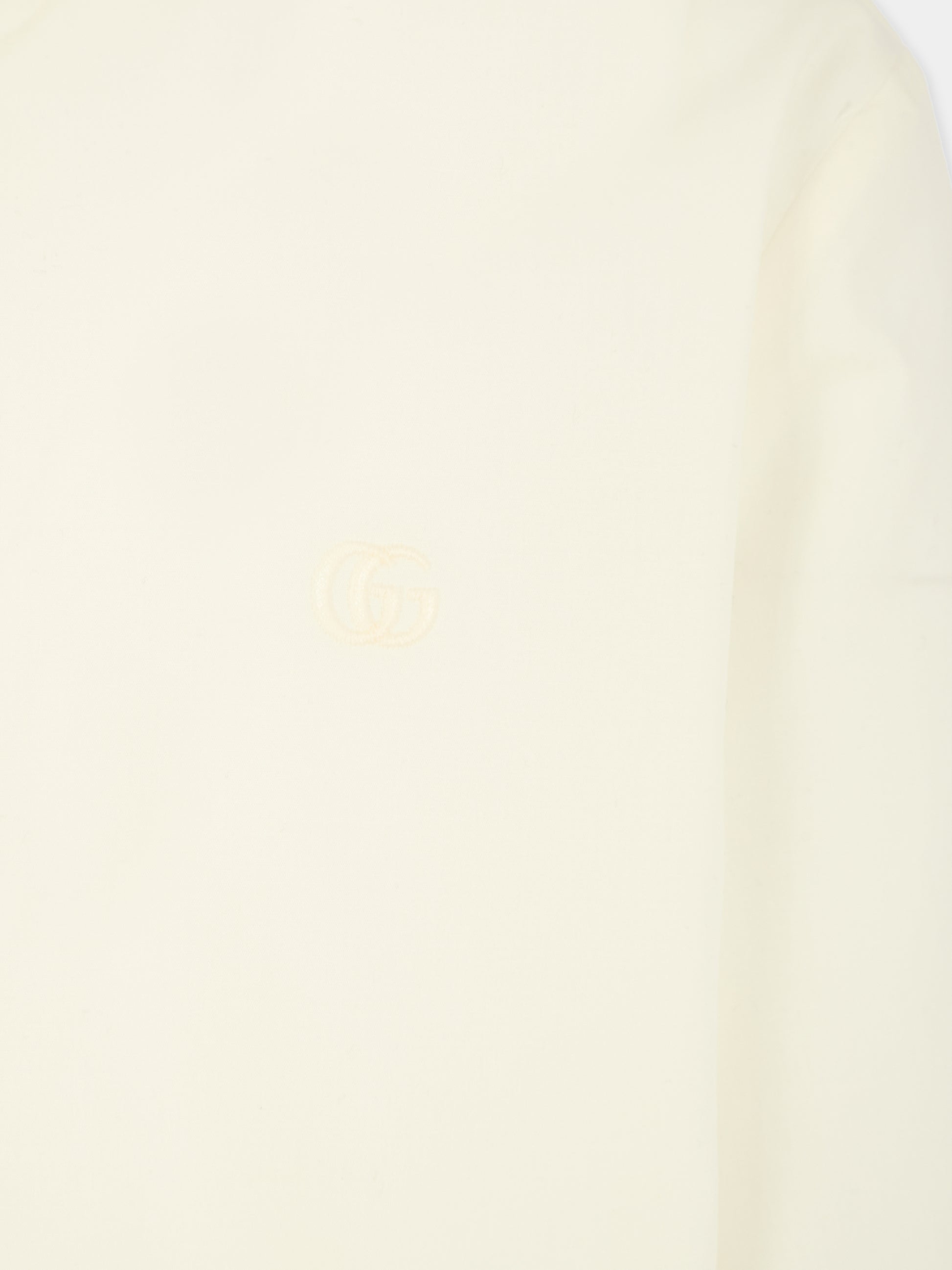 Camicia avorio per bambino con logo ricamato,Gucci Kids,834592 XWA5G 9072