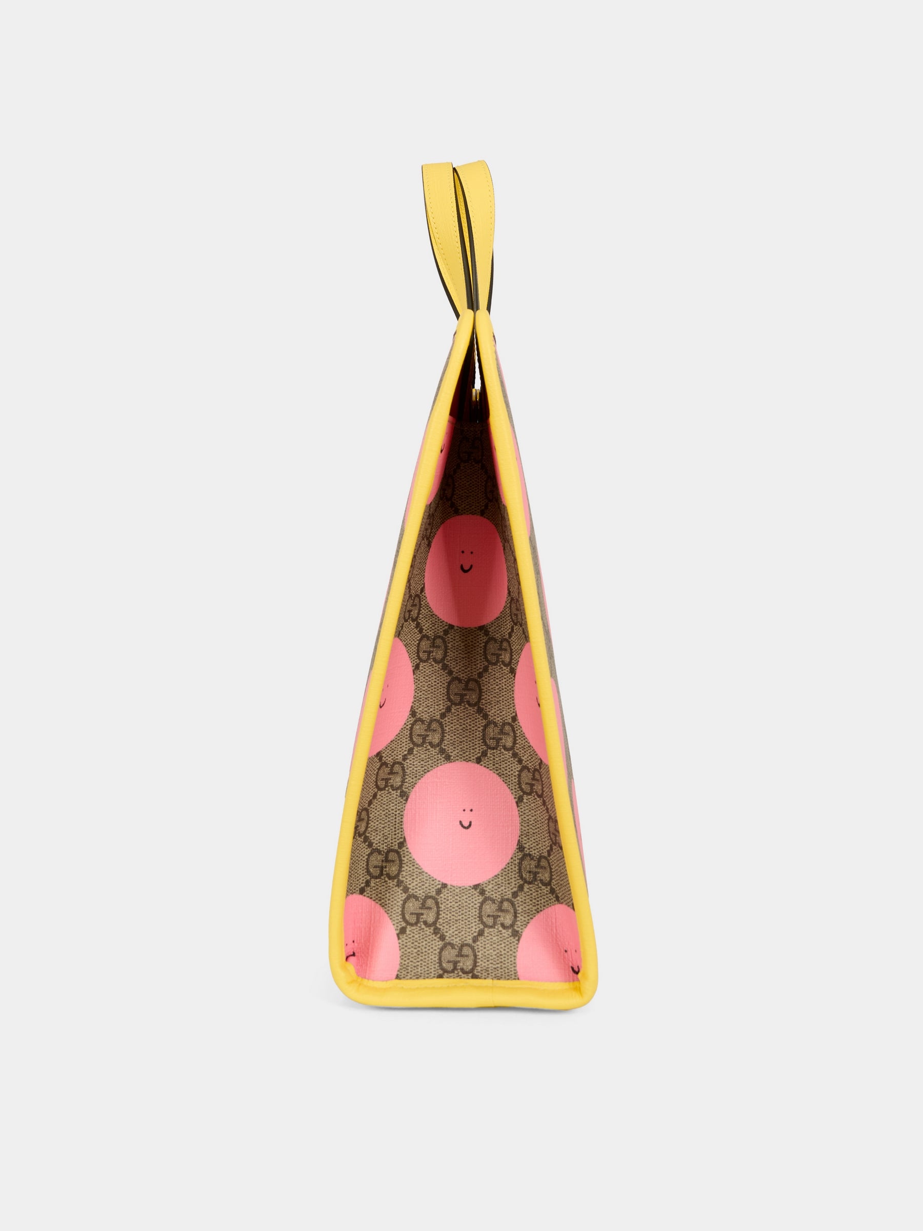 Borsa beige per bambina con sole sorridente,Gucci Kids,605614 FAER6 9783