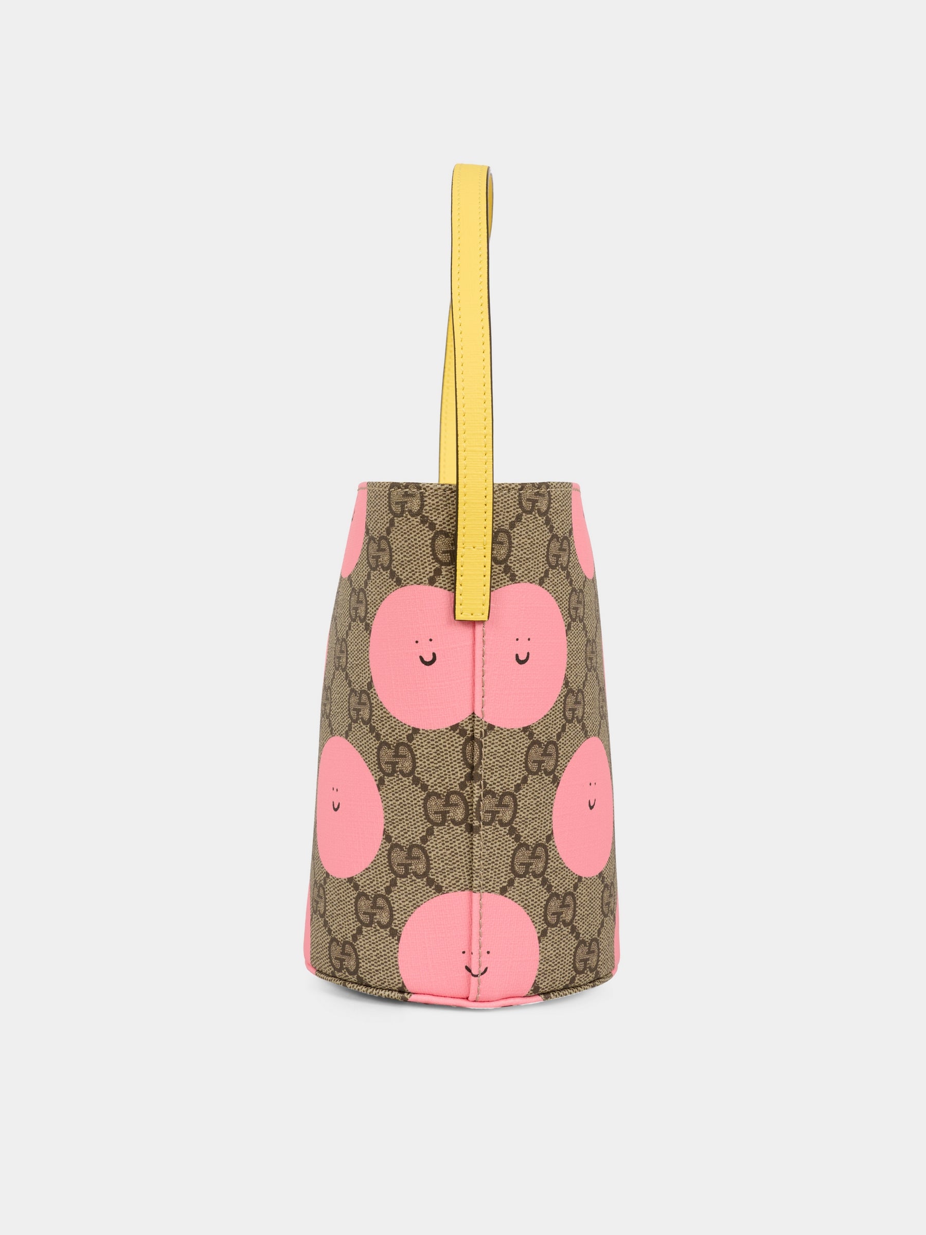 Borsa beige per bambina con sole sorridente,Gucci Kids,752356 FAER6 9783