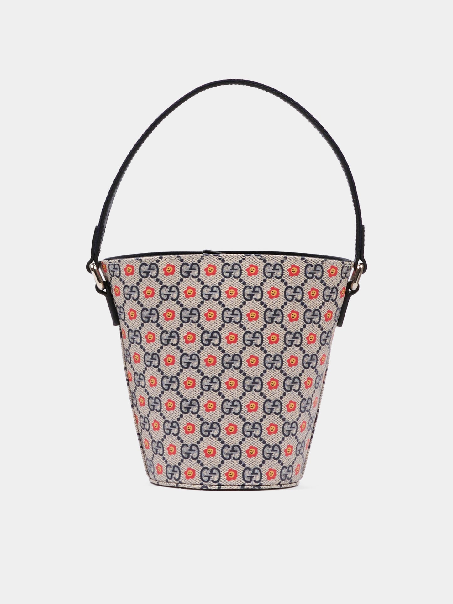 Borsa blu per bambina con fiori,Gucci Kids,840218 FAEYV 8557