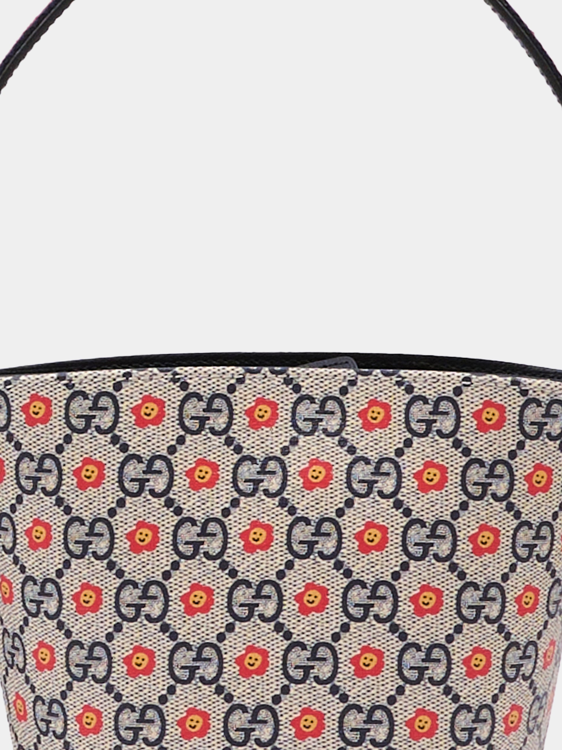 Borsa blu per bambina con fiori,Gucci Kids,840218 FAEYV 8557