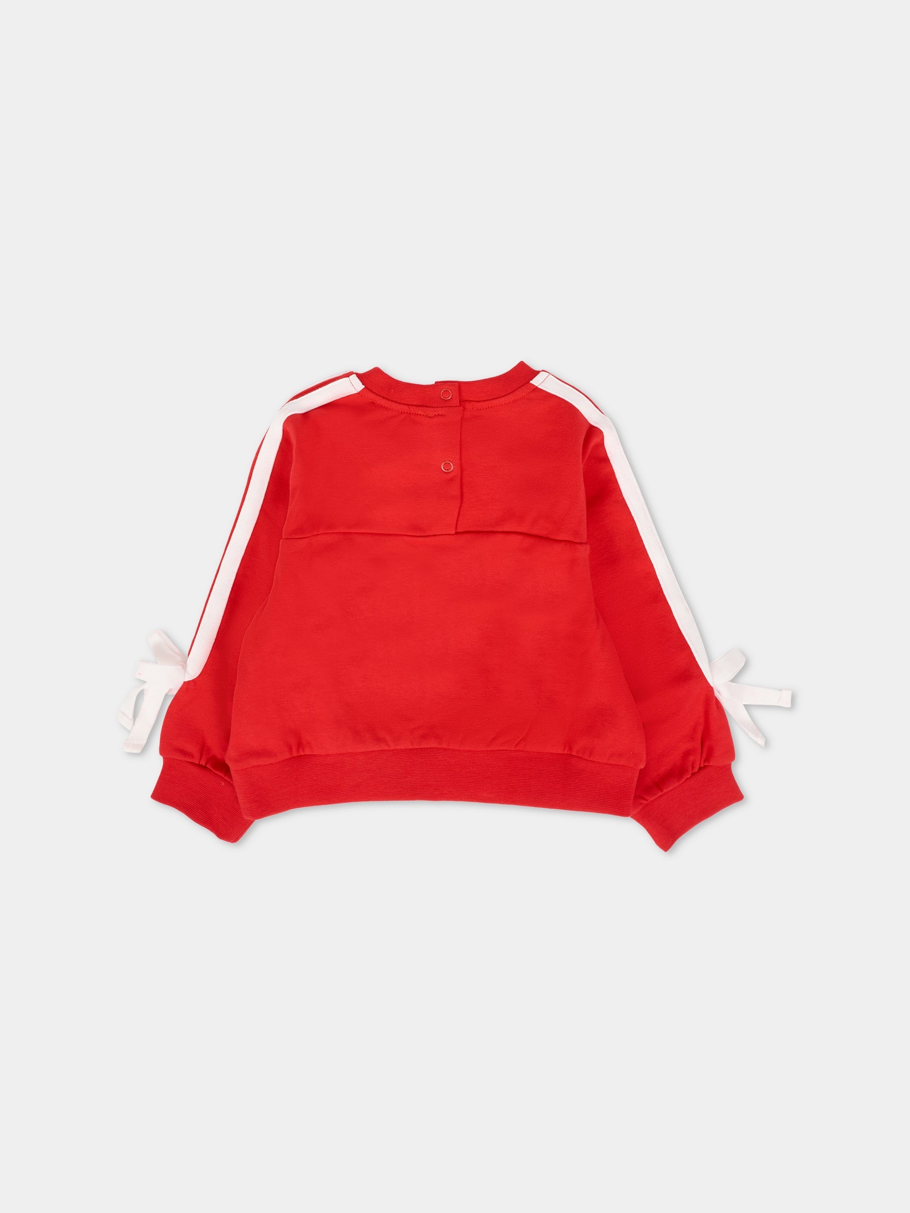 Felpa rossa per neonata con Minnie,Monnalisa,39F620 6004 0043