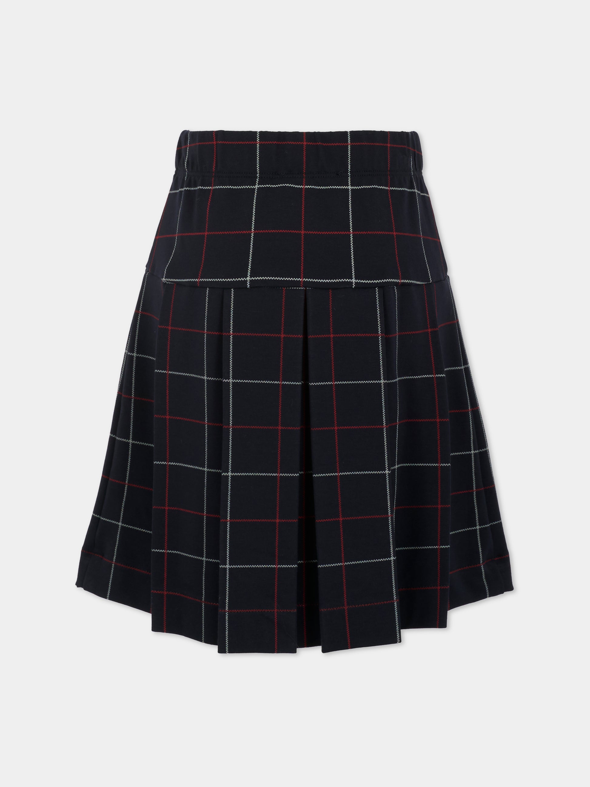 Gonna blu per bambina con logo,Monnalisa,18FPIE 6226 5643