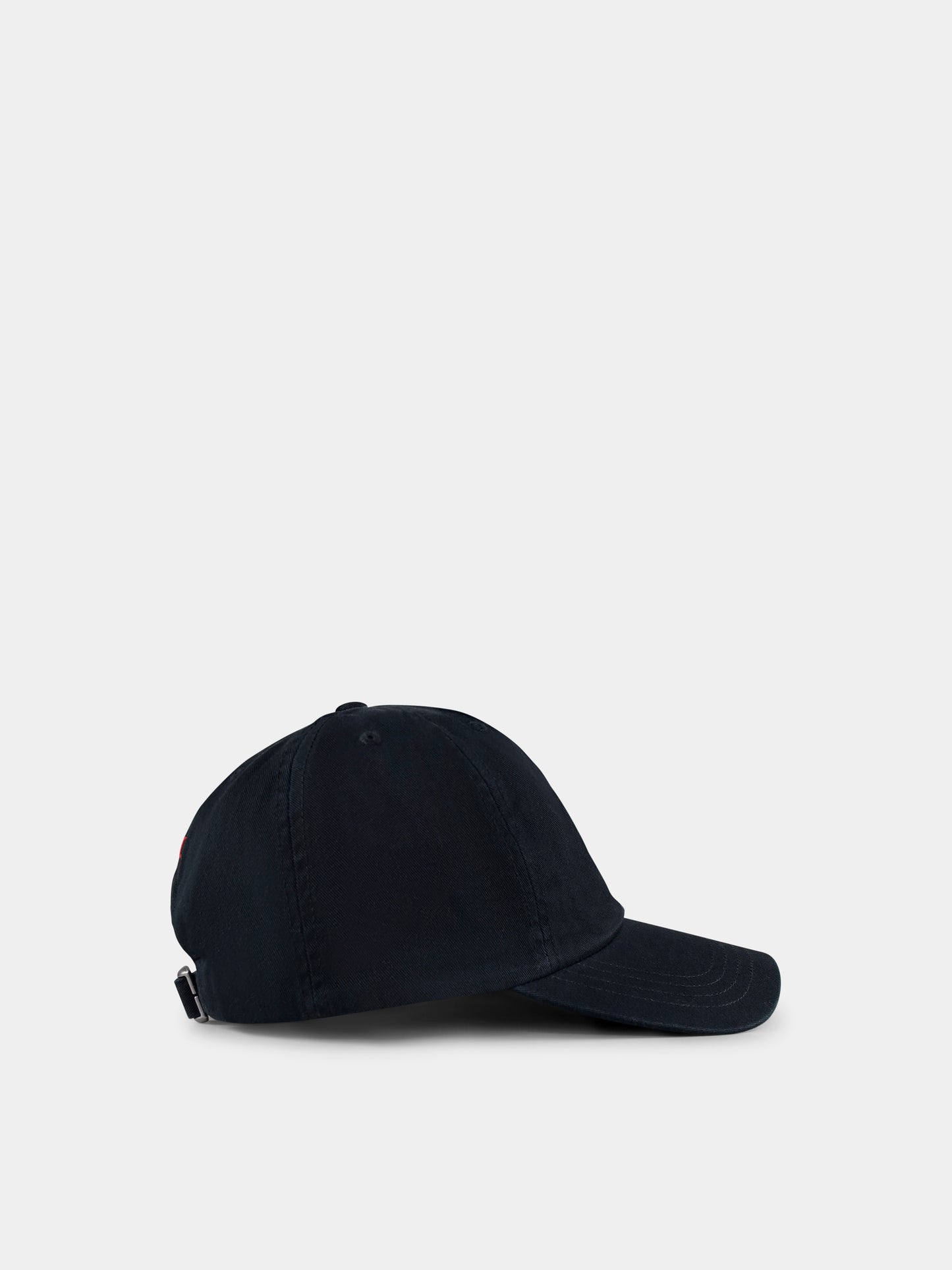 Chapeau noir pour enfants avec cheval