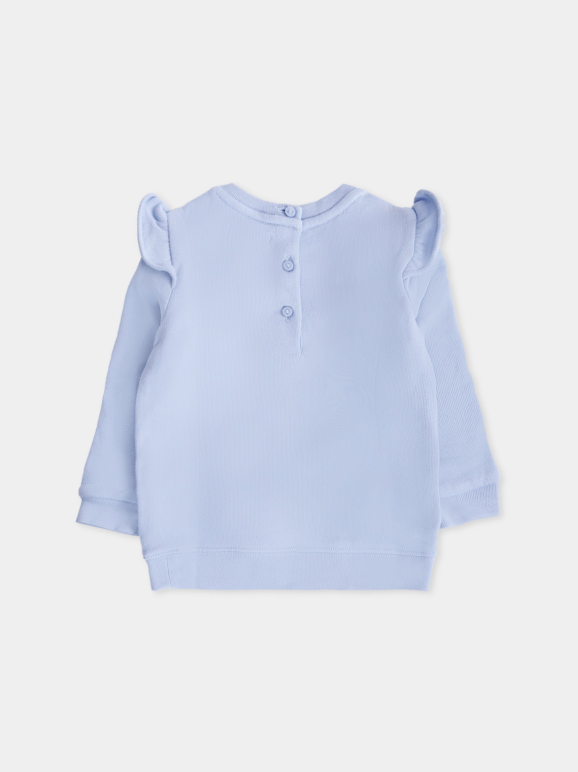 Felpa azzurra per neonata con Polo Bear,Ralph Lauren Kids,972614001