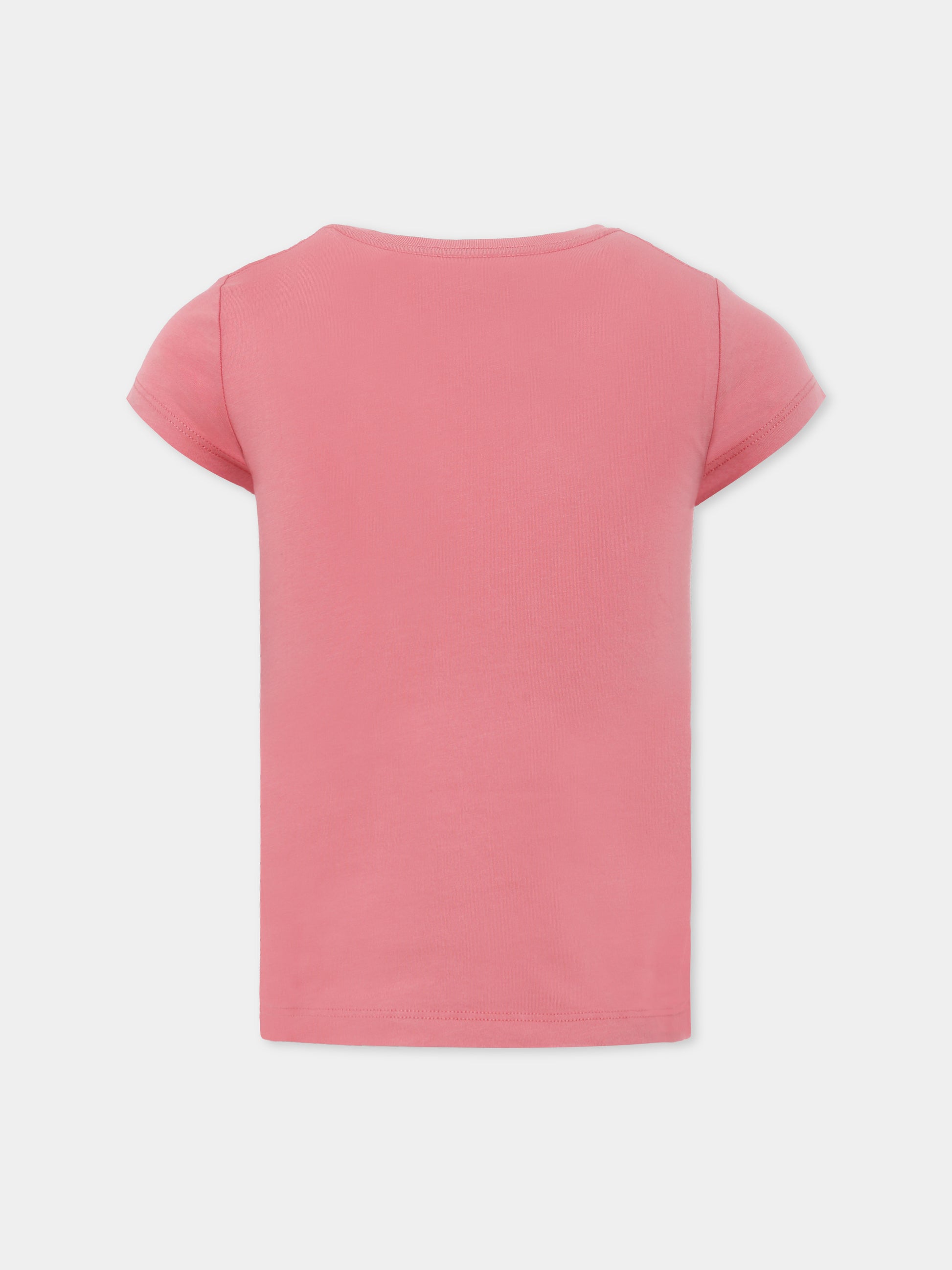 T-shirt rosa per bambina con Polo Bear,Ralph Lauren Kids,971860001
