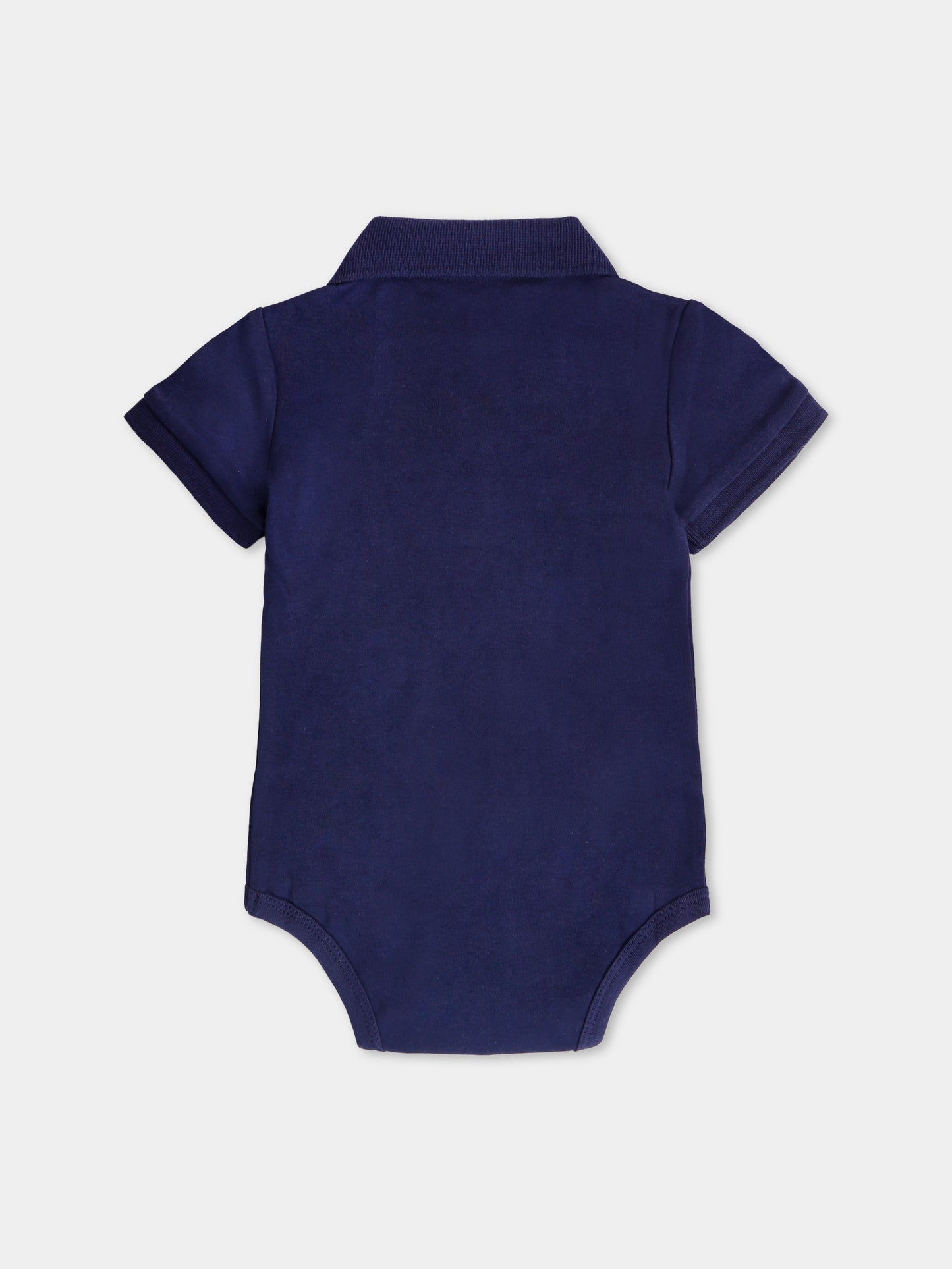 Body bleu pour bébé garçon avec cheval