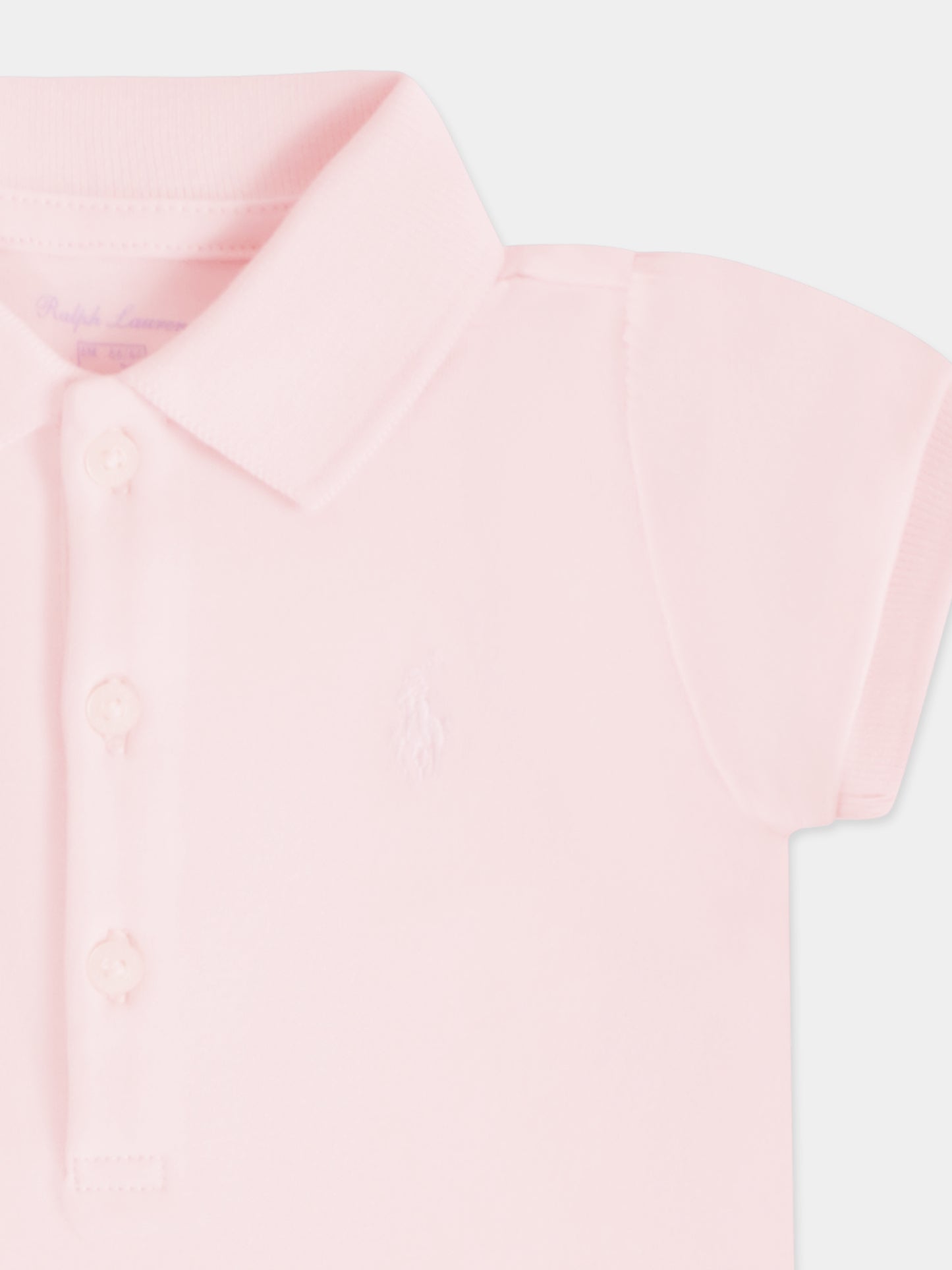 Body rose pour bébé fille avec cheval