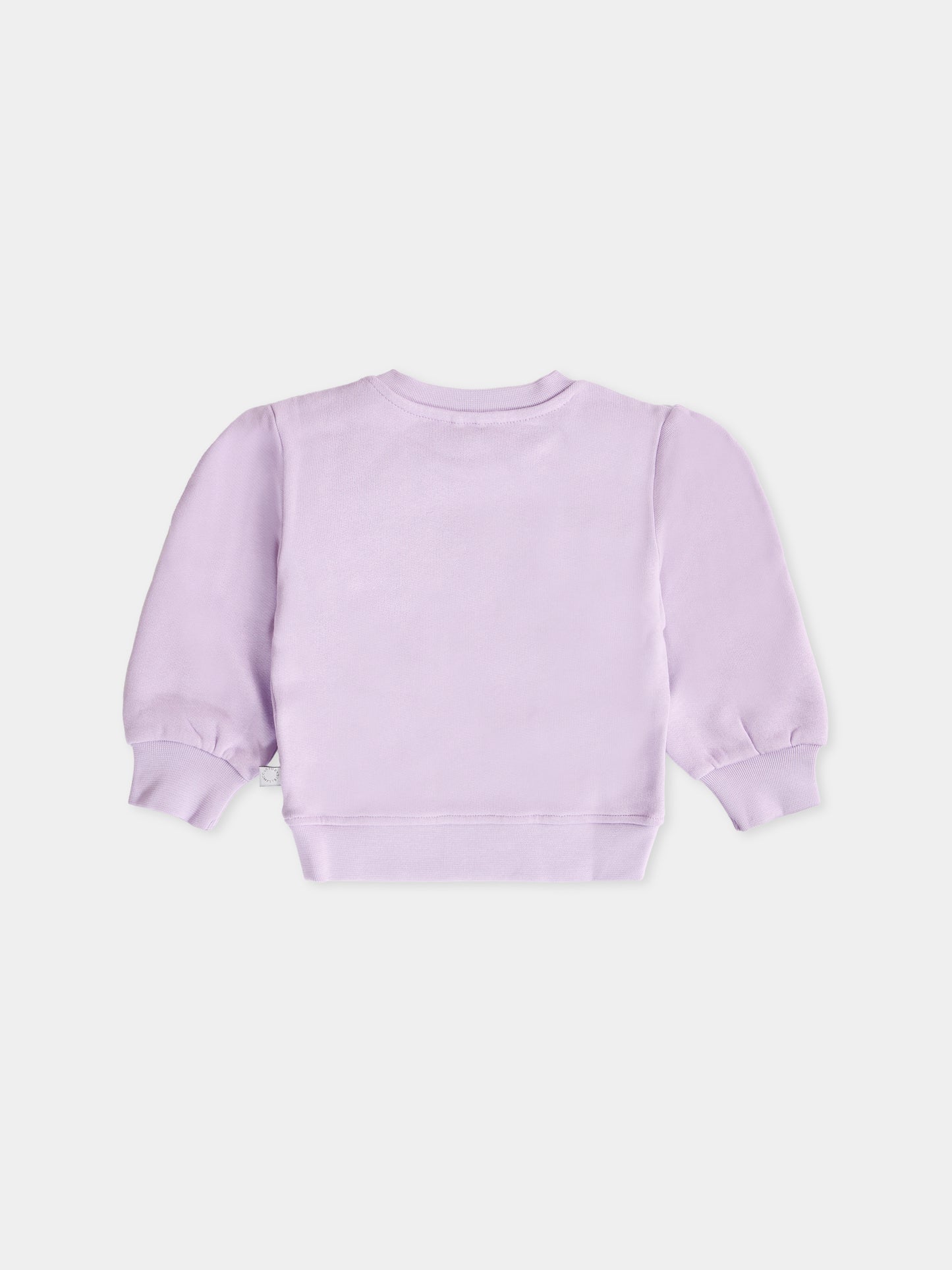 Felpa lilla per neonata con stampa colorata,Stella Mccartney Kids,TX4020 Z0453 522