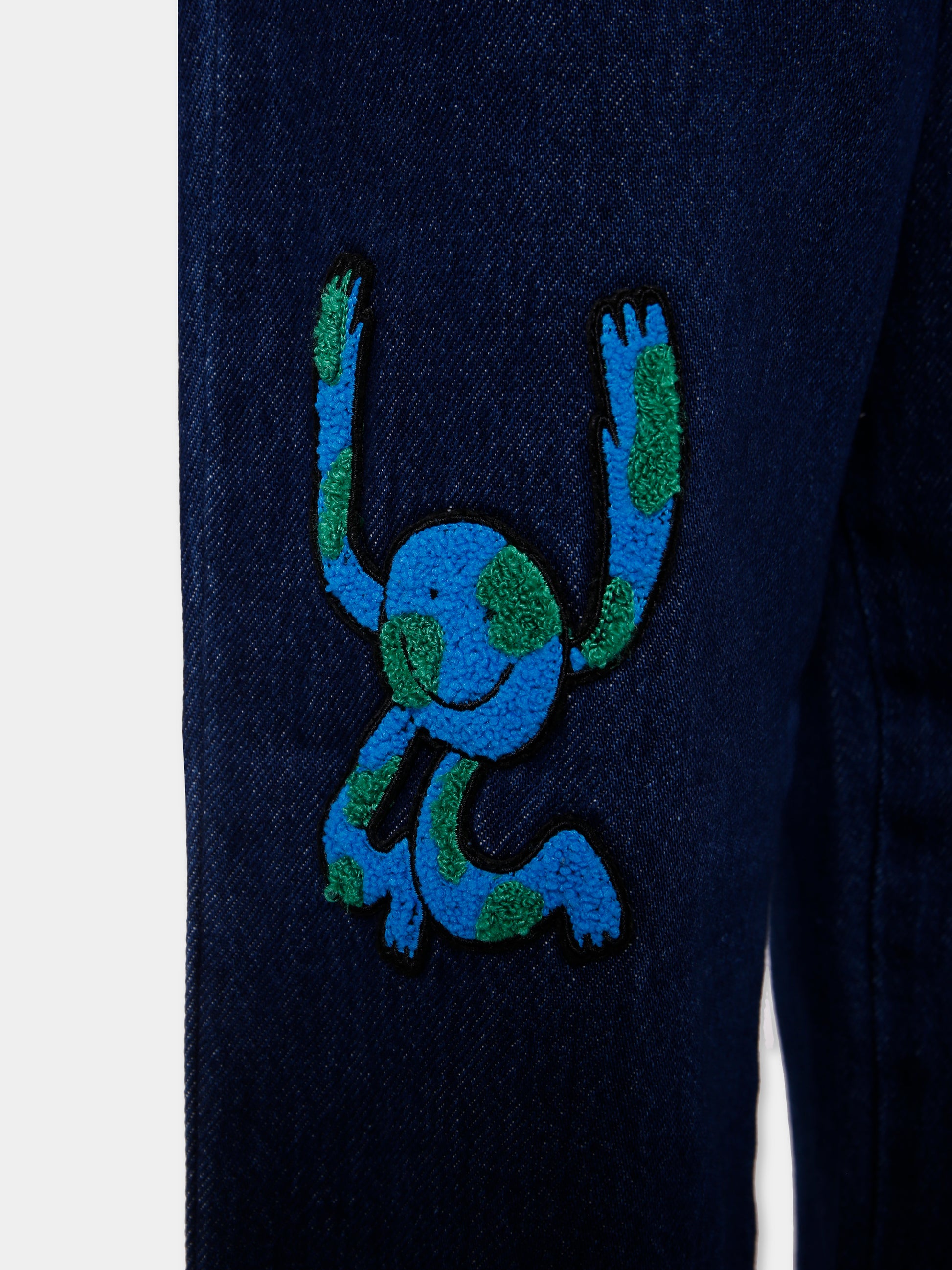 Jeans blu per bambino con terra e sole,Stella Mccartney Kids,TX6P70 Z0746 635