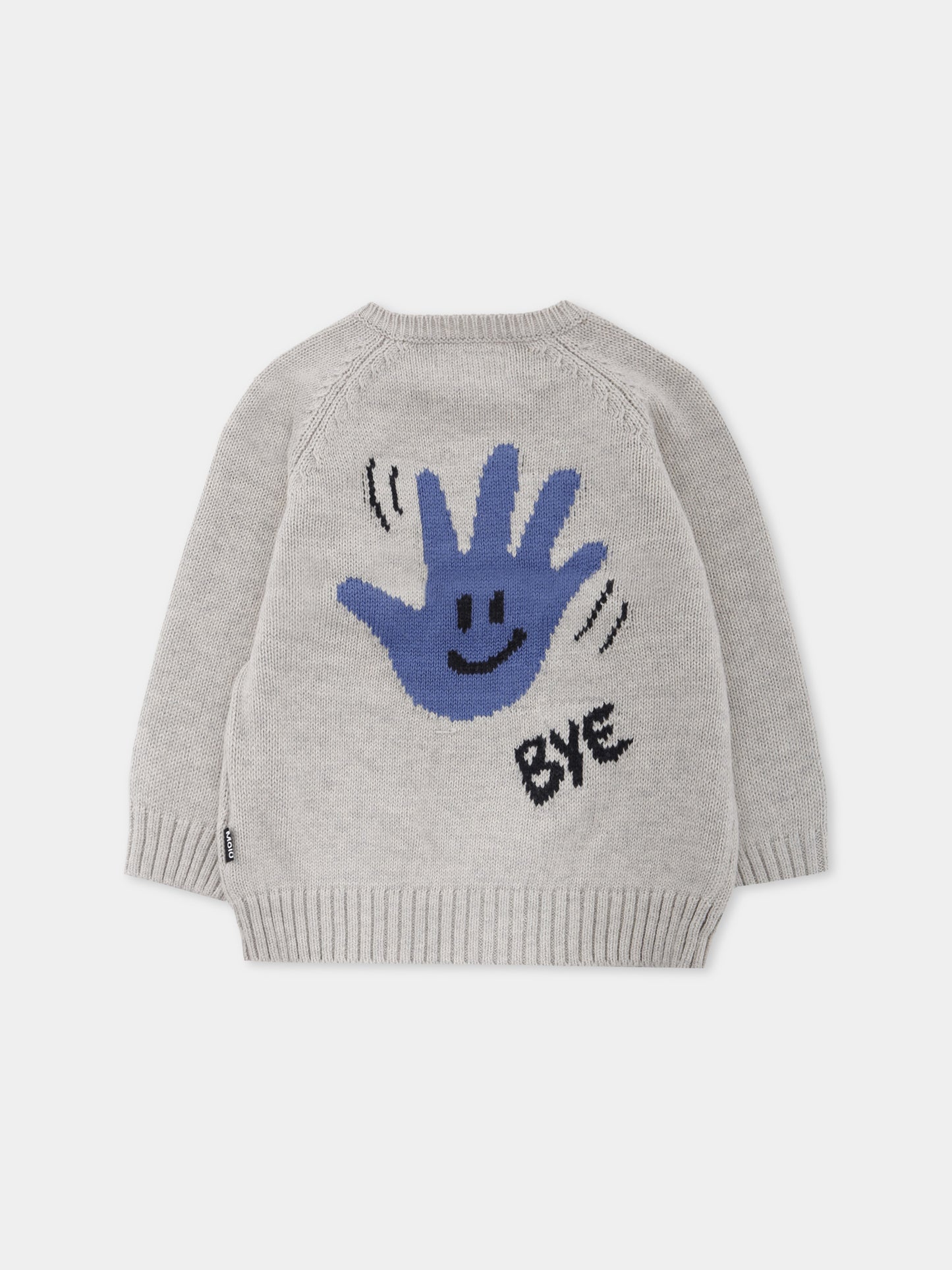 Maglione Bless beige per neonati con mano,Molo,6W25K204 9618