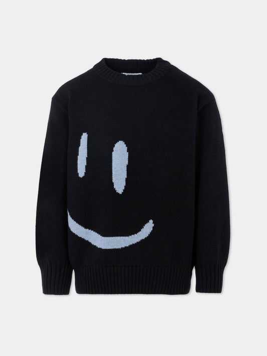 Maglione Bello nero per bambini con smile,Molo,6W25K206 9737