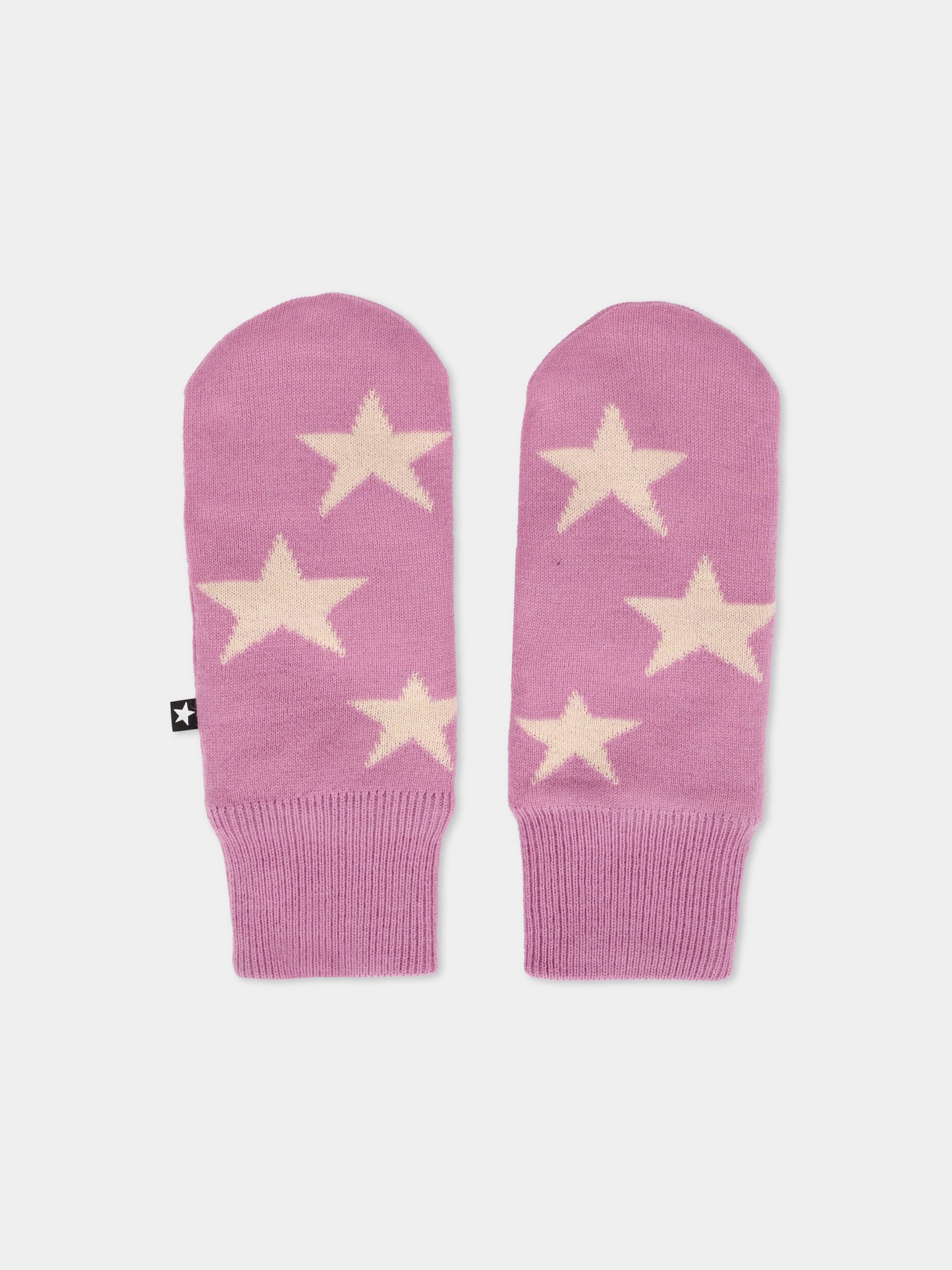 Guanti rosa per bambina con stelle,Molo,7W25S101 8765