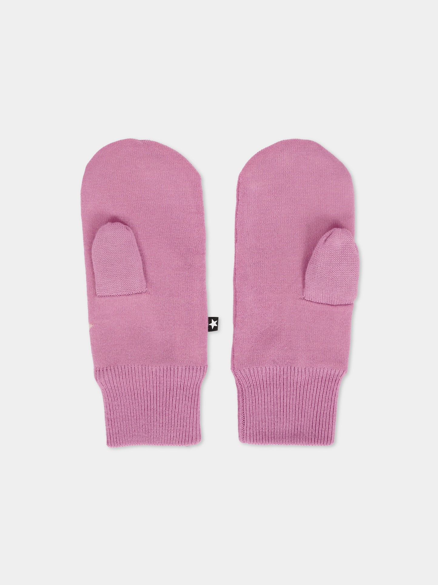 Guanti rosa per bambina con stelle,Molo,7W25S101 8765
