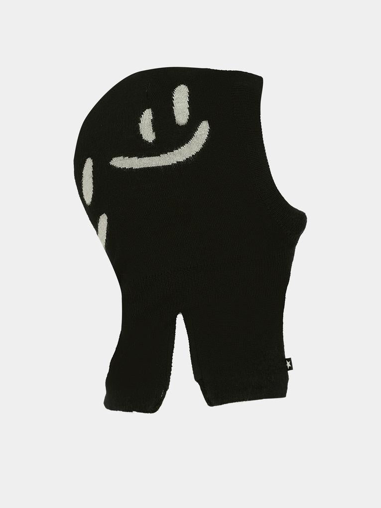 Balaclava Snow nero per bambini con smile,Molo,7W25S401 0099