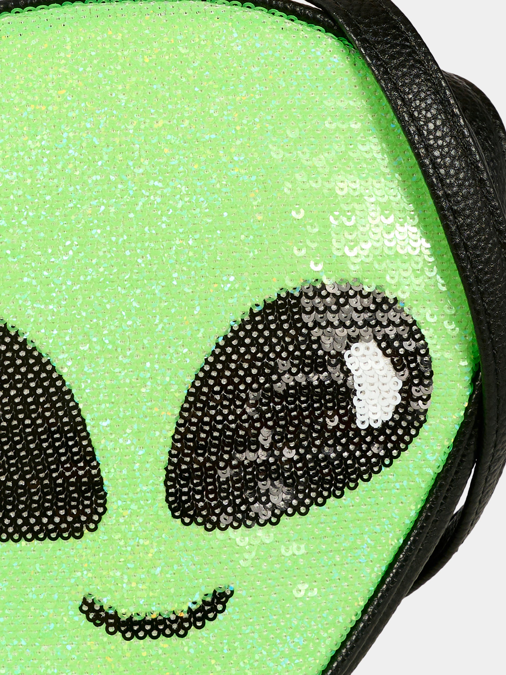 Borsa verde per bambina con alieno,Molo,7W25V106 5530