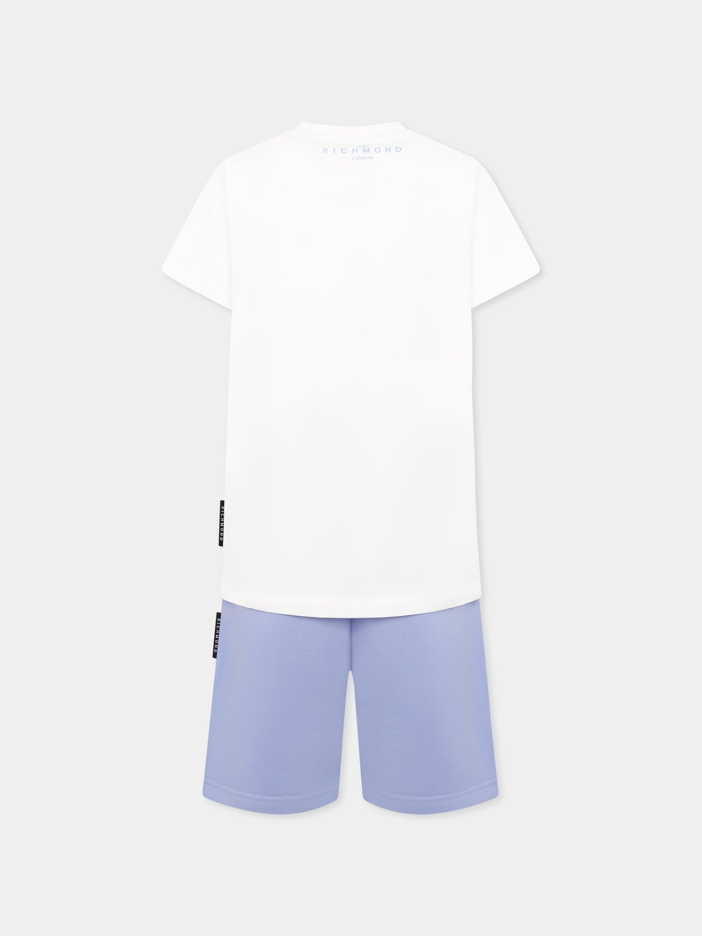 Completo celeste per bambino con logo,Richmond,RBP25008CJ WHITE