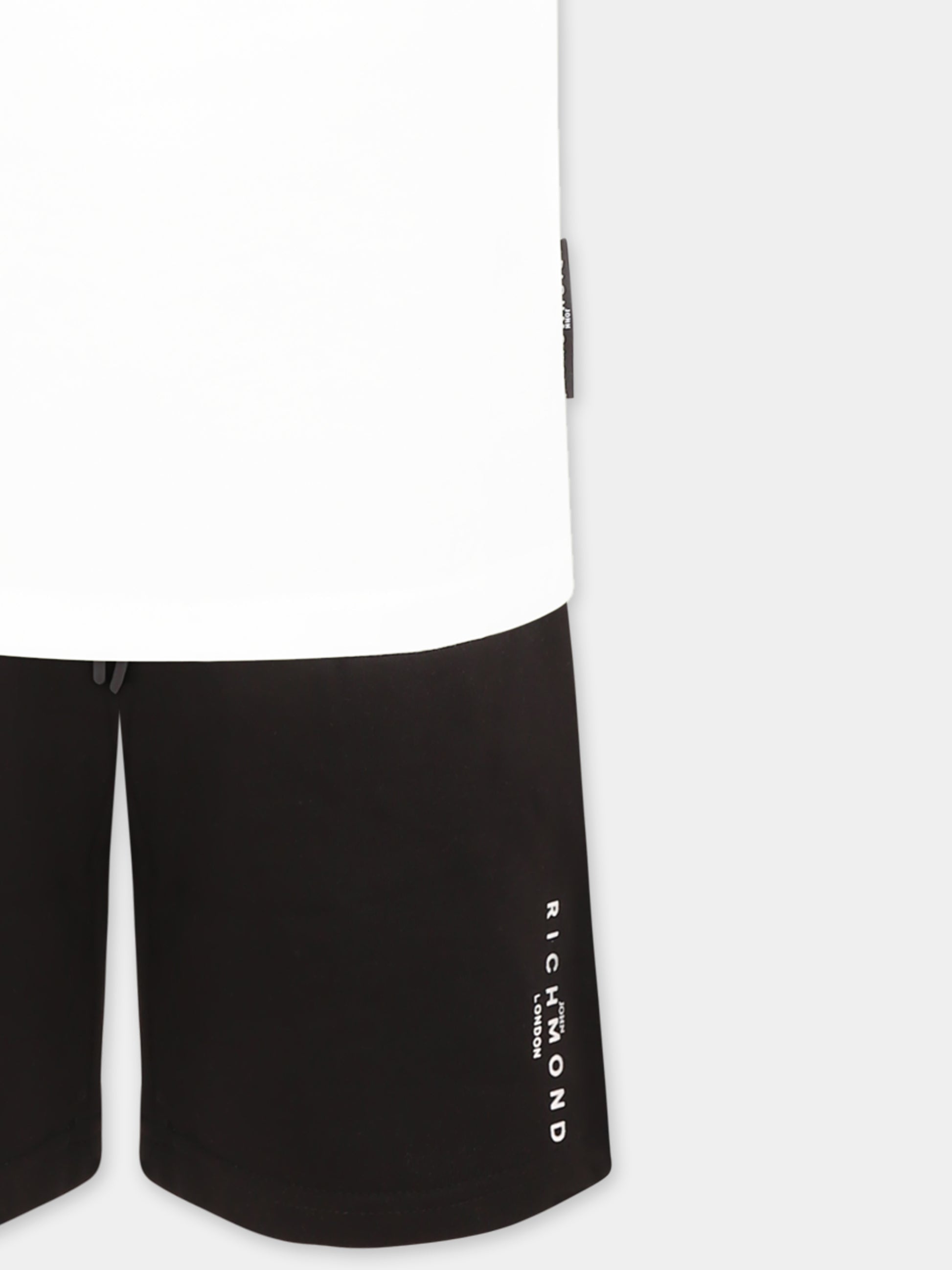 Completo nero per bambino con logo,Richmond,RBP25008CJ COLOR BLOCK