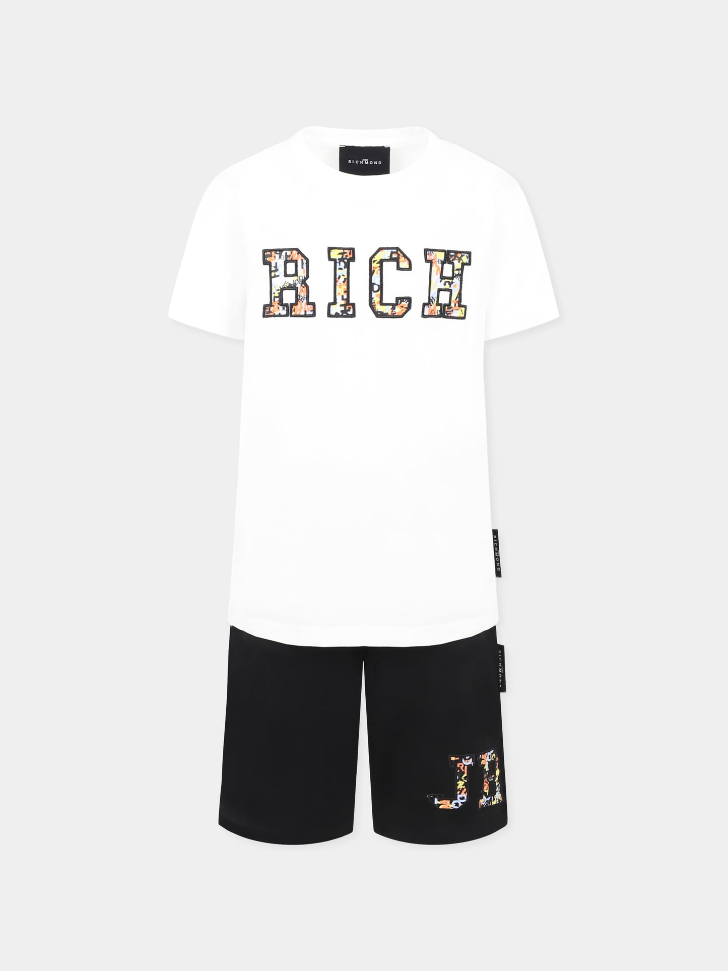 Completo bianco per bambino con logo,Richmond,RBP25161CJ WHITE