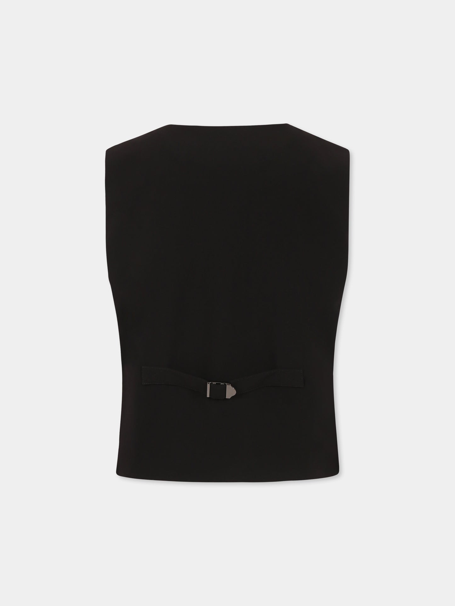 Panciotto nero per bambino con logo,Richmond,RBP25220GT BLACK