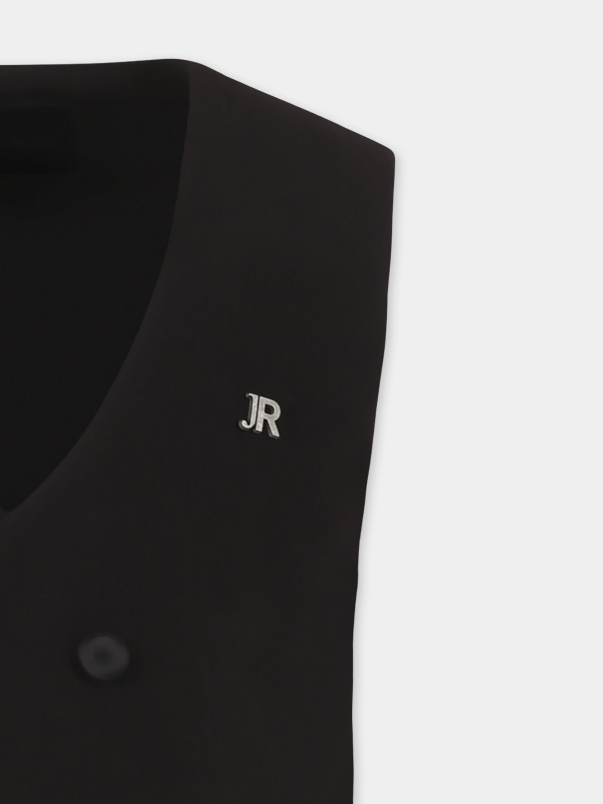 Panciotto nero per bambino con logo,Richmond,RBP25220GT BLACK