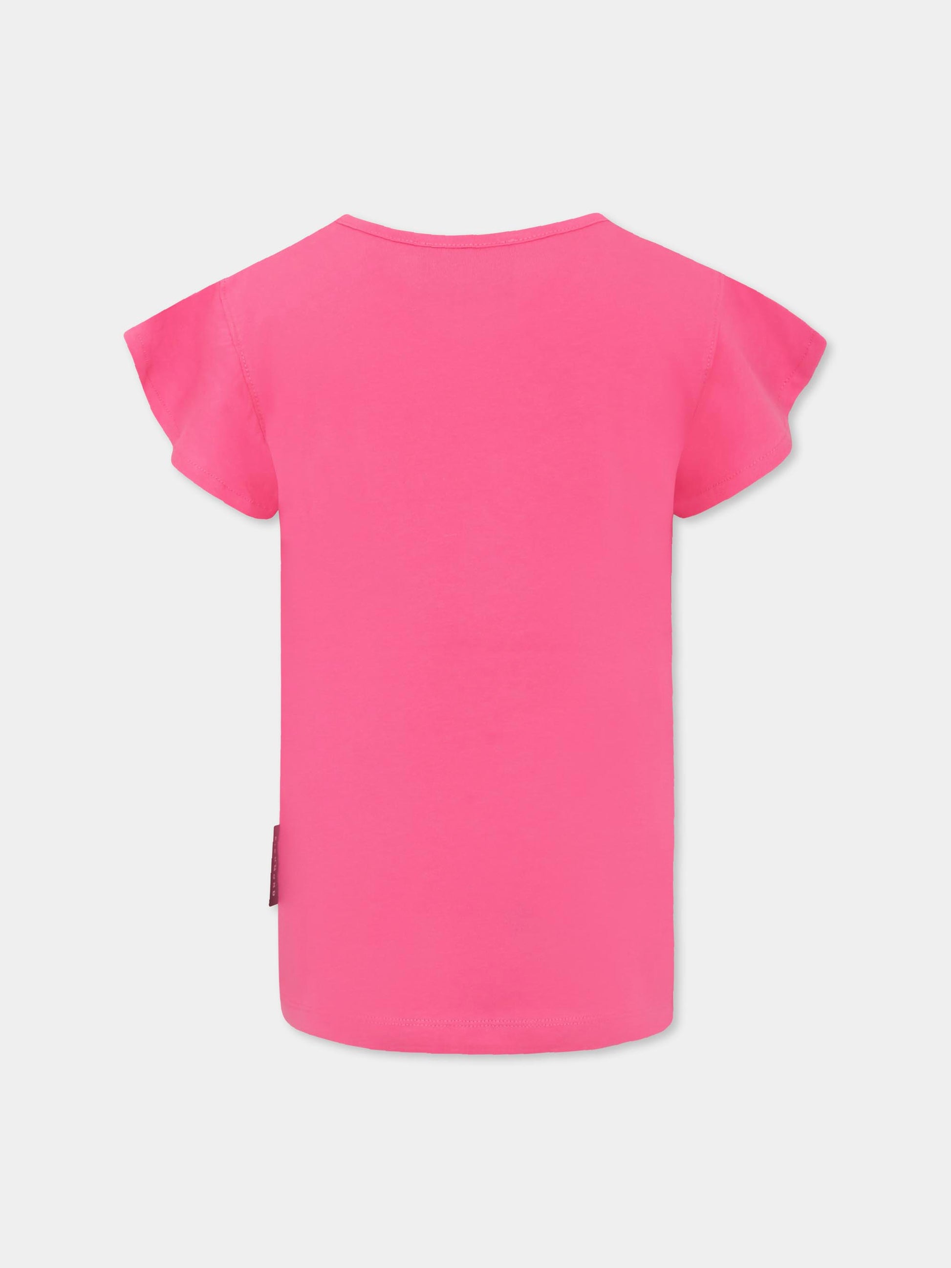 T-shirt fucsia per bambina con logo,Richmond,RGP25141TS BARBIE