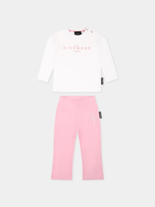 Ensemble noir pour bébé fille avec logo