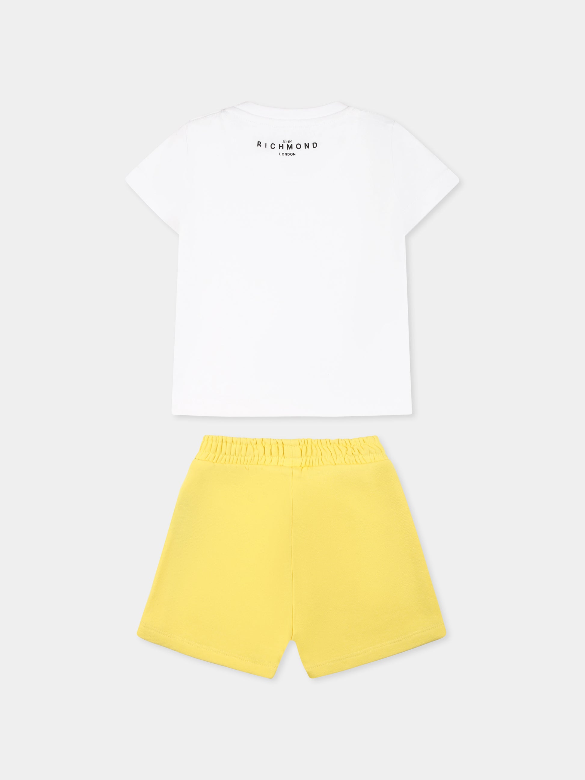 Completo giallo per neonato con logo,Richmond,RIP25018CF YELLOW