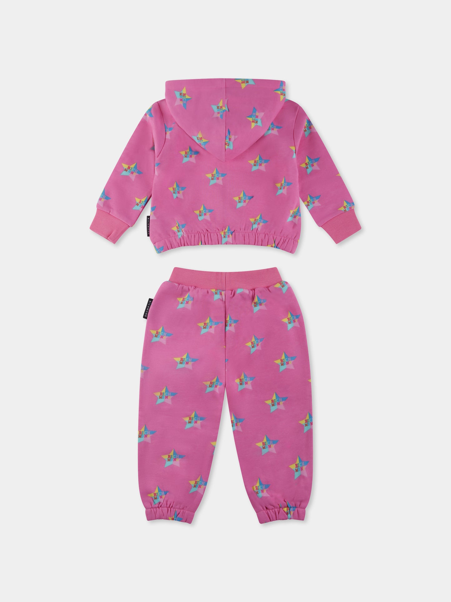 Completo rosa per neonata con stelle all over,Richmond,RIP25028CF RICHMOND STAR BARBIE