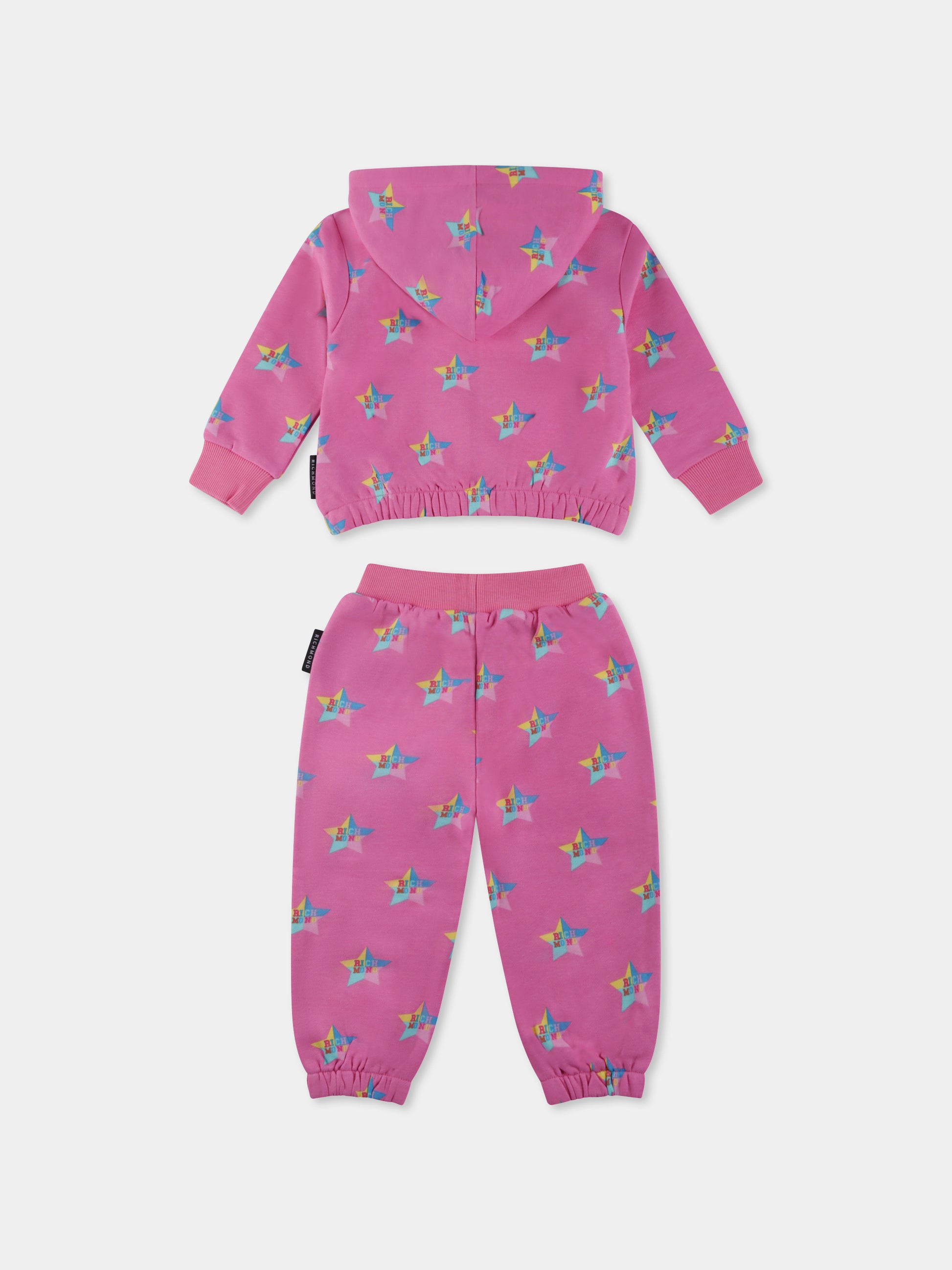 Completo rosa per neonata con stelle all over,Richmond,RIP25028CF RICHMOND STAR BARBIE