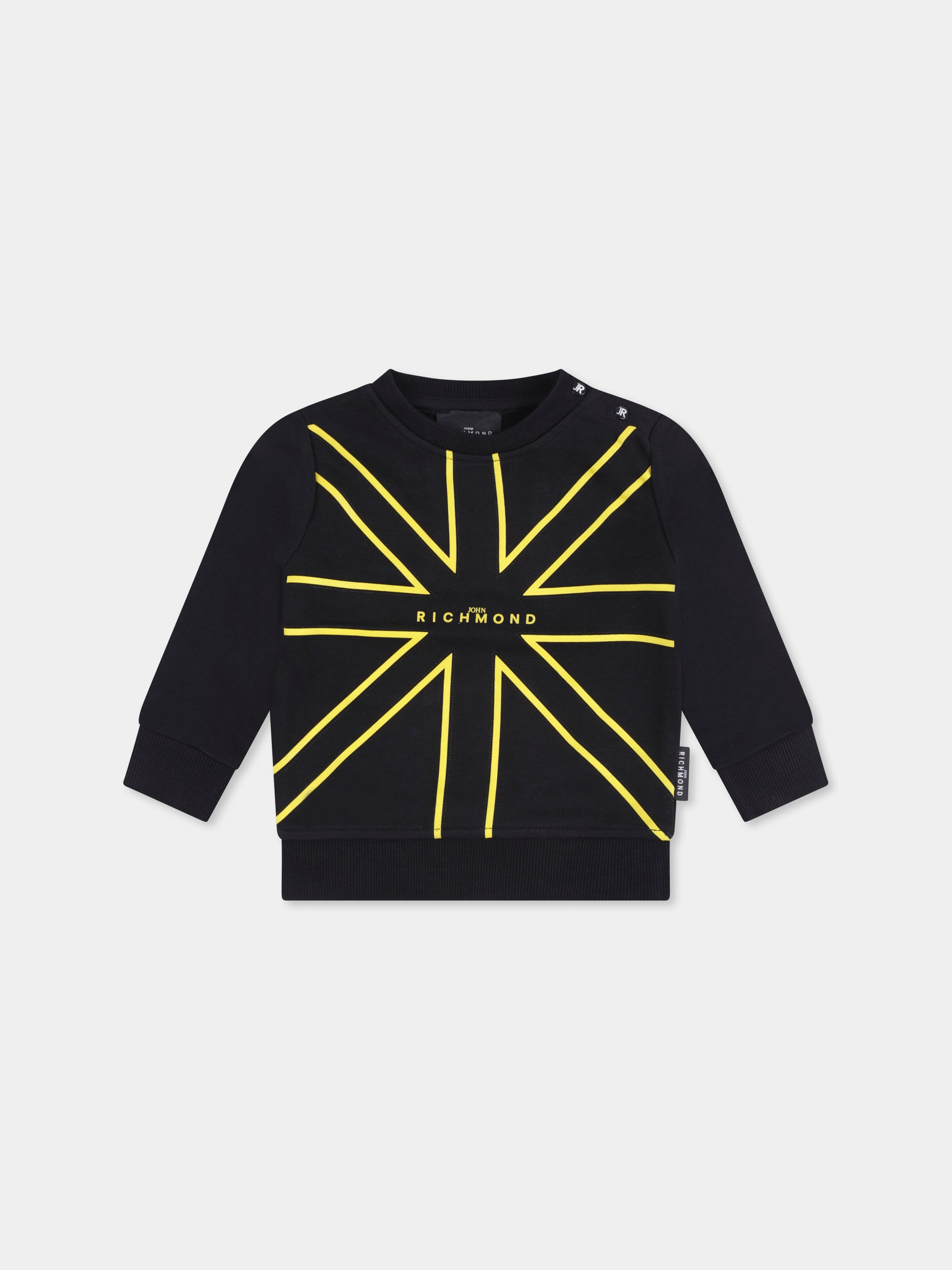Felpa nera per neonato con logo,Richmond,RIP25078FE BLACK