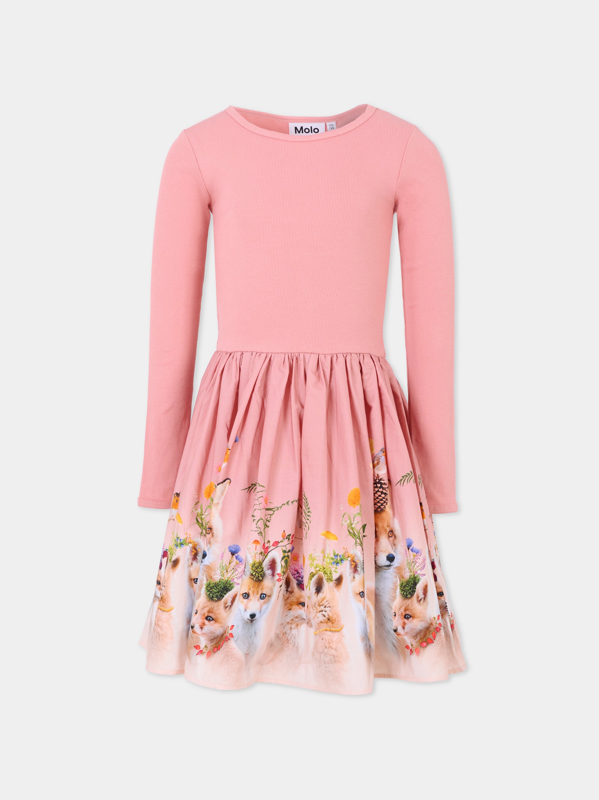 Vestito Casie rosa per bambina,Molo,2W25E213 9623